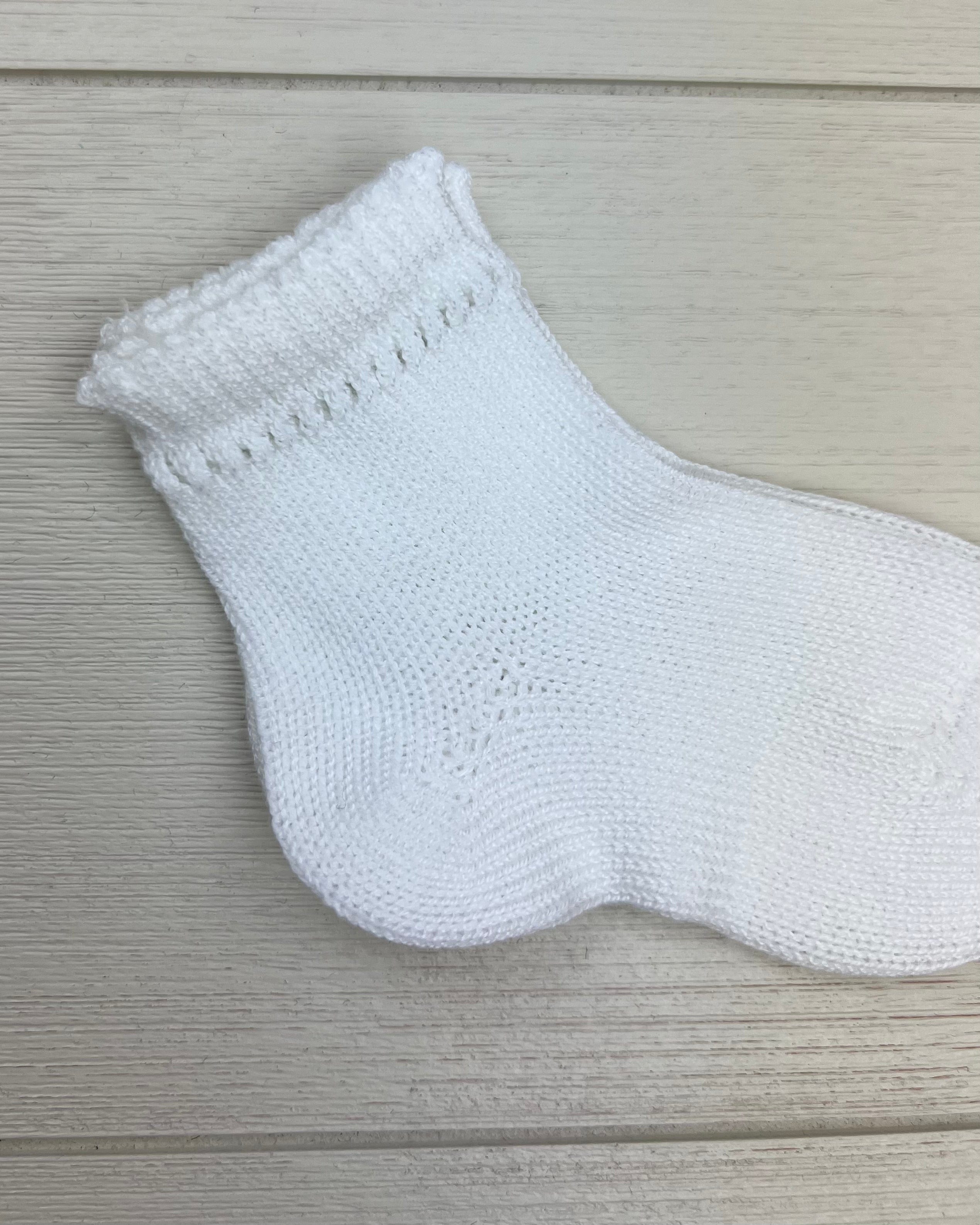 Condor Socks White Perle Short Socks