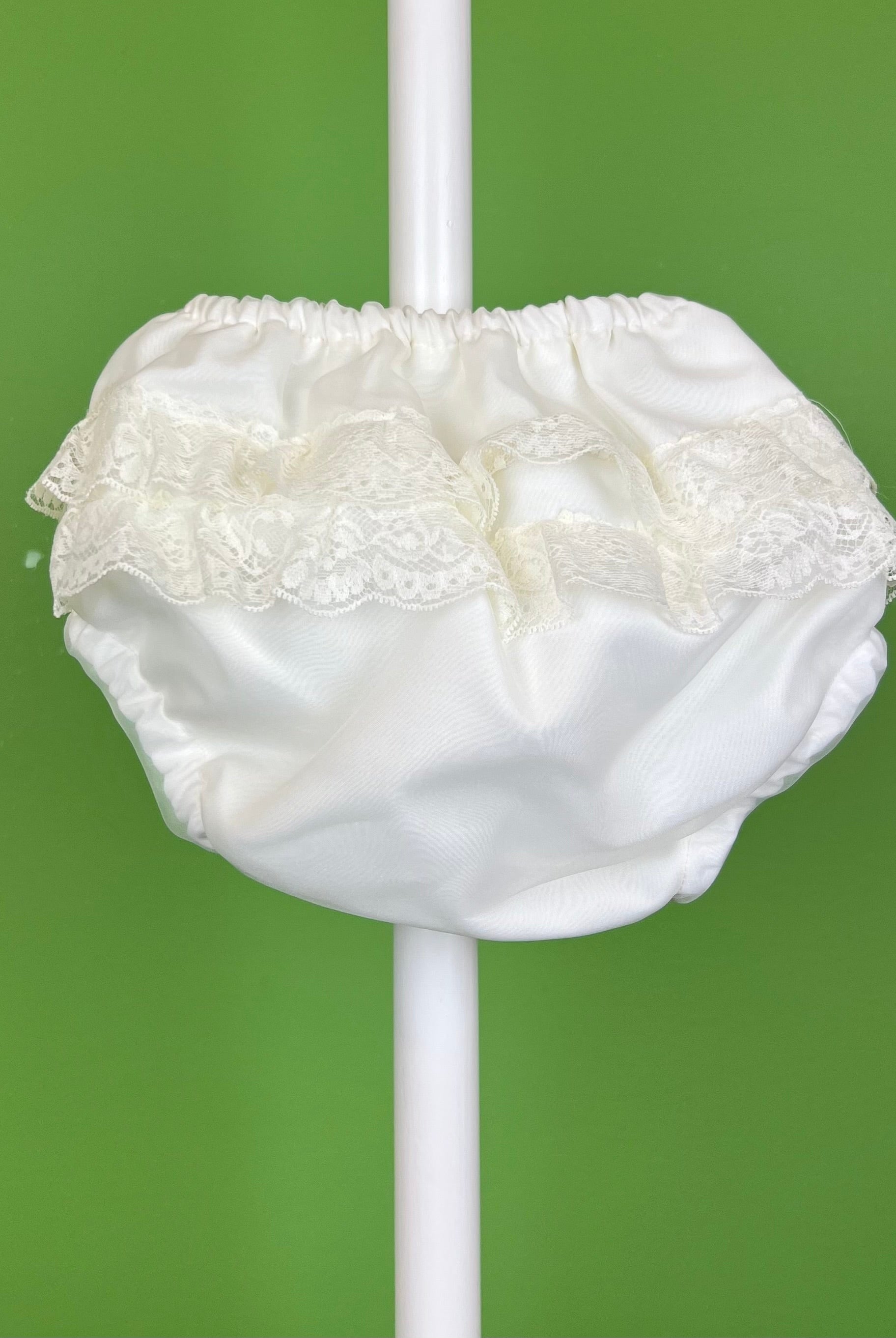 YoYo Boutique Accesories Off-White Bloomers with Lace