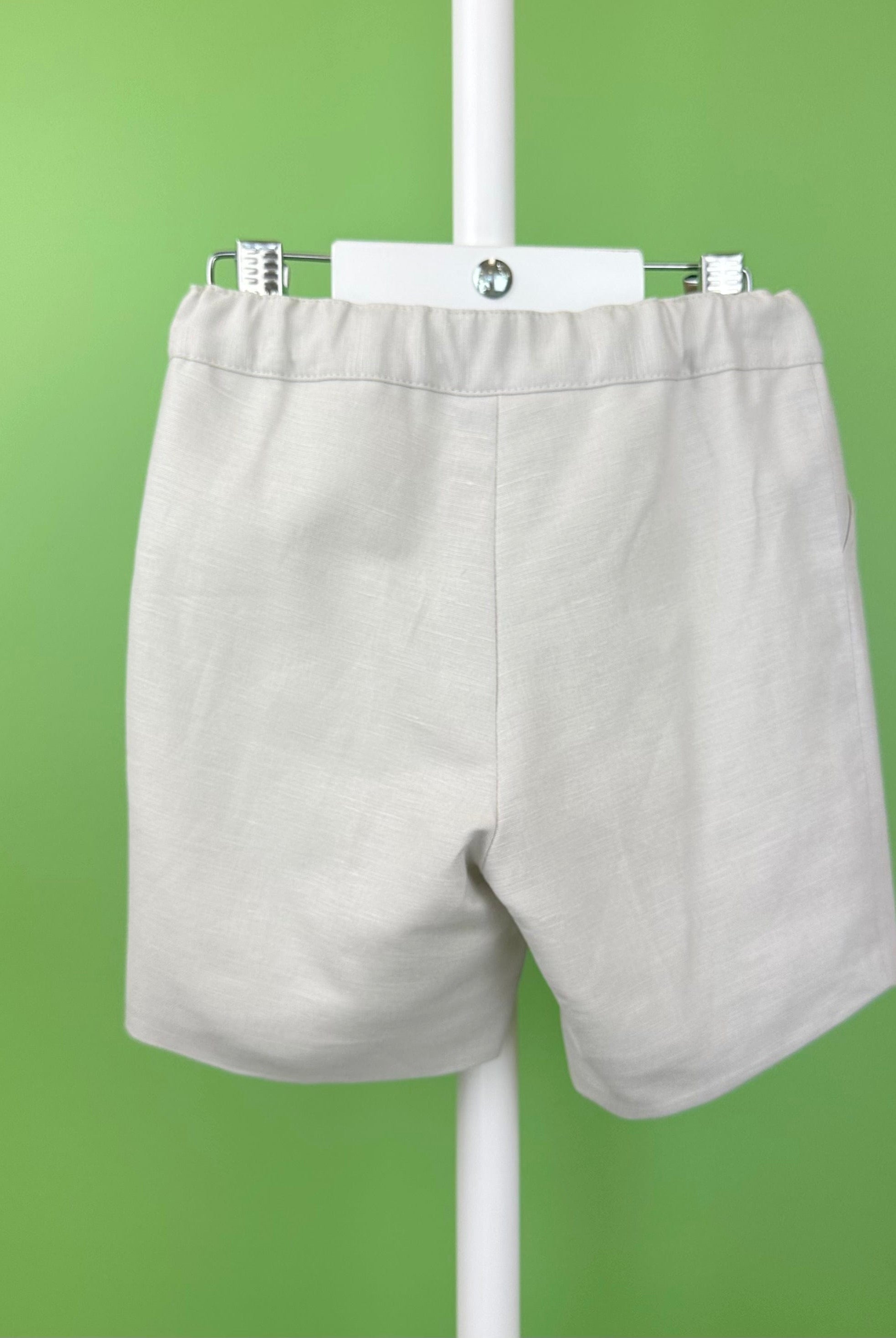 YoYo Boutique Baptism Alex Off-White & Sand Shorts Outfit