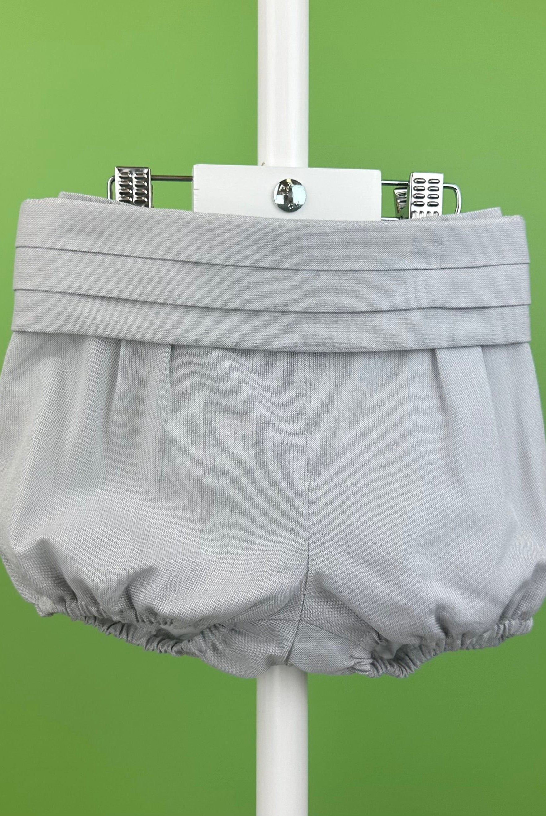 YoYo Boutique Baptism Alex White & Grey Bubble Outfit