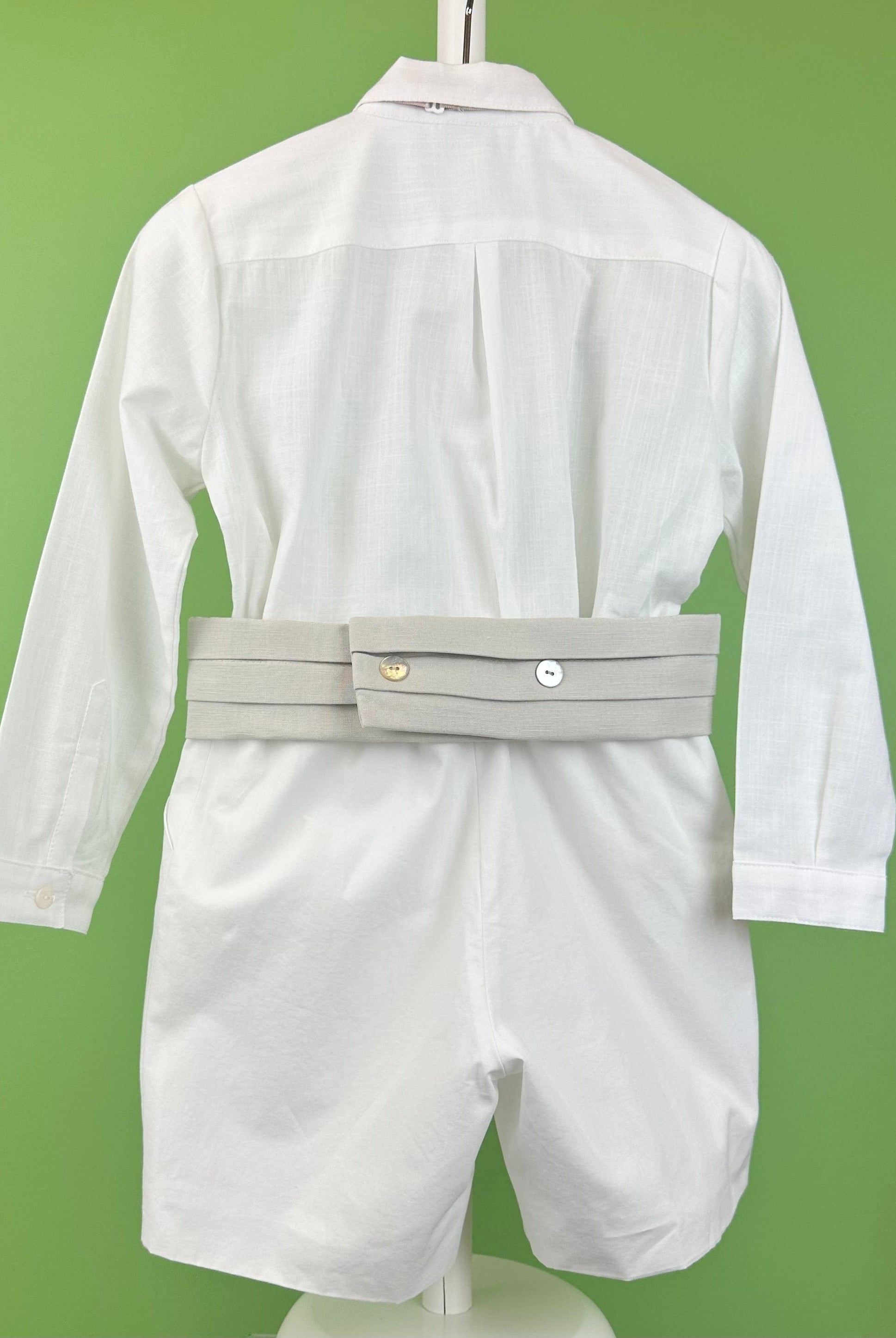 YoYo Boutique Baptism Alex White & Sand Shorts Outfit