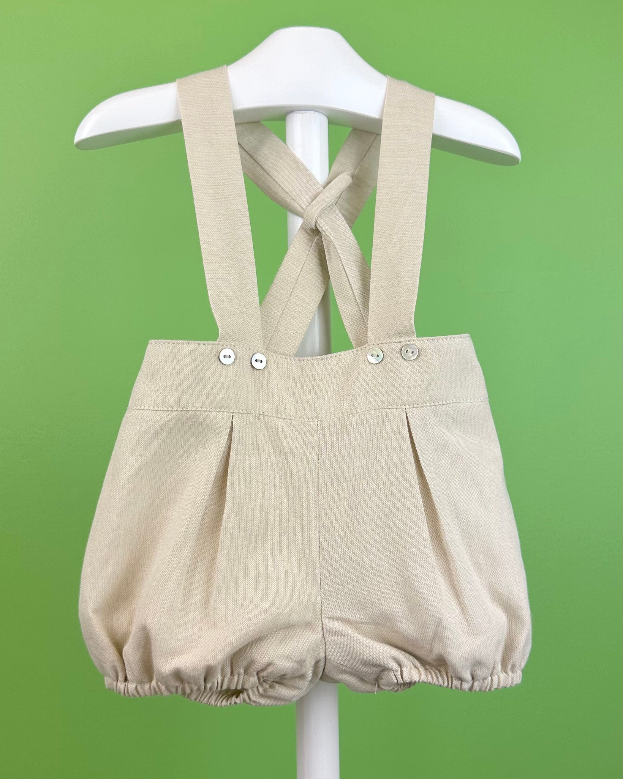 YoYo Boutique Baptism Charlie White & Sand Outfit