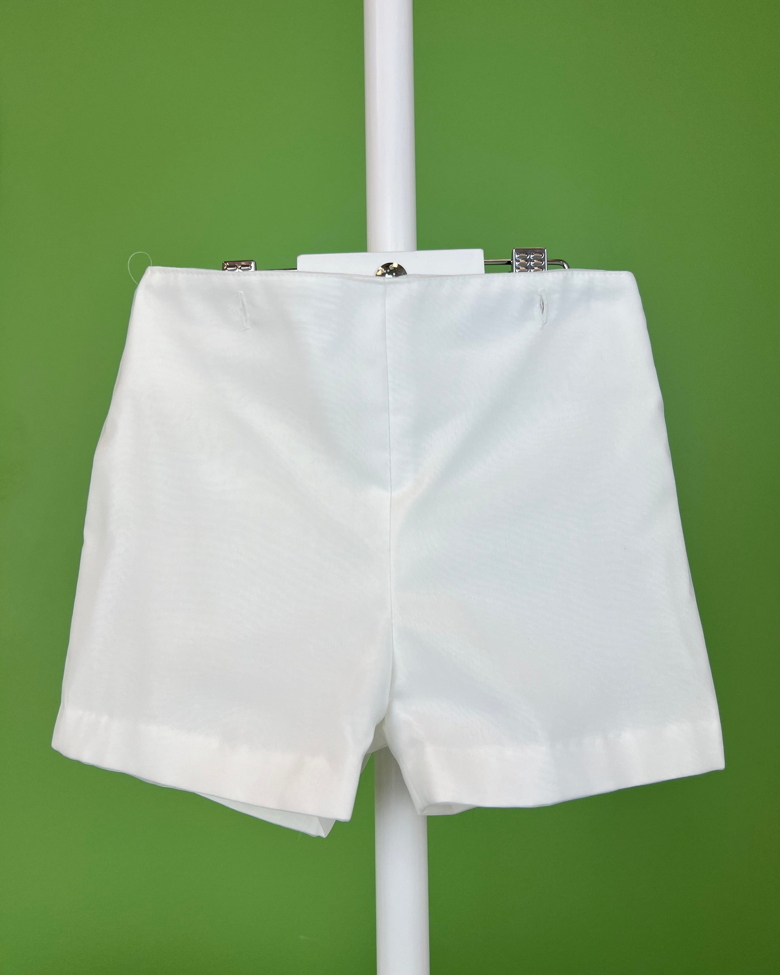 YoYo Boutique Baptism Felipe White Shorts Outfit