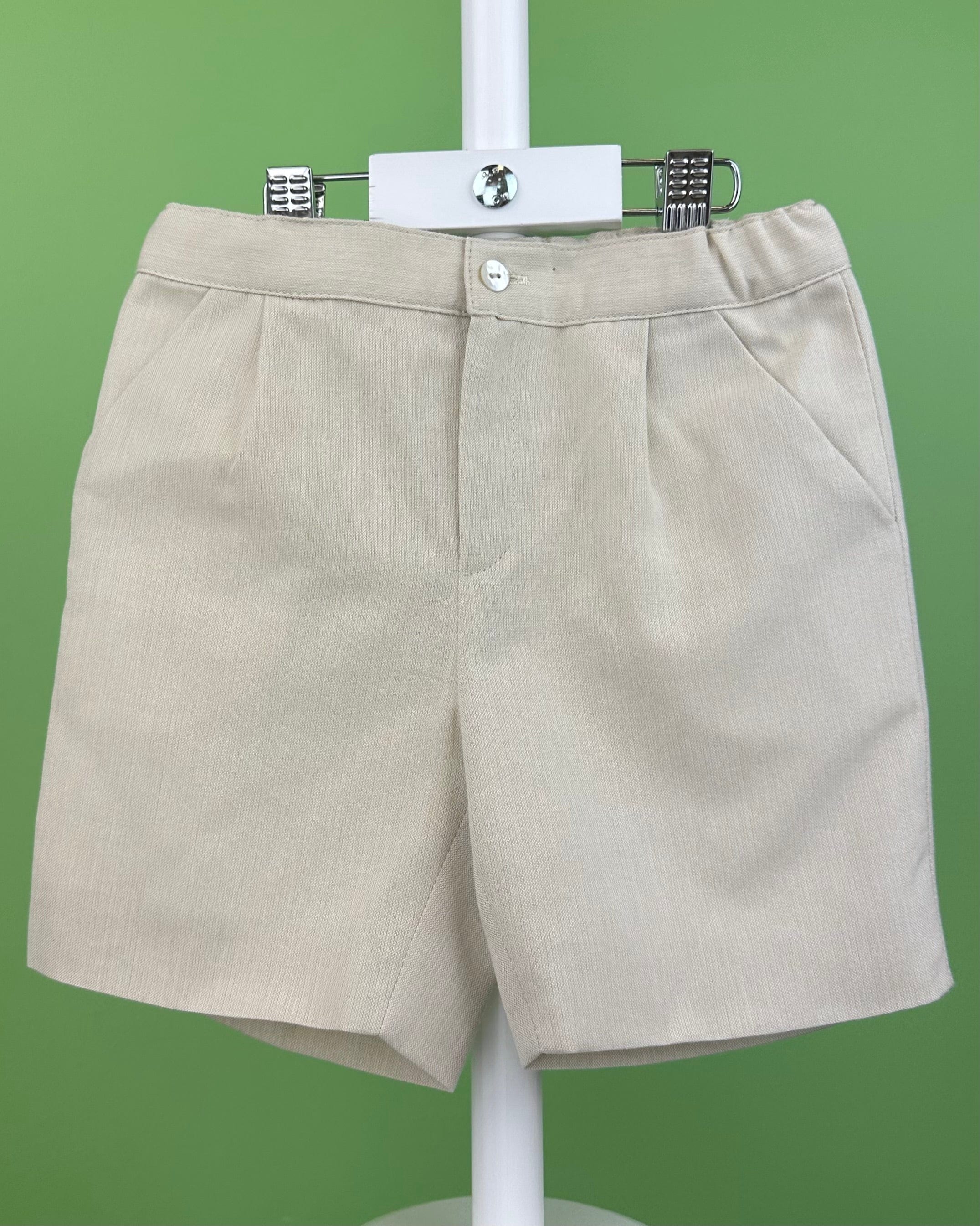 YoYo Boutique Baptism Jake White & Sand Shorts Outfit