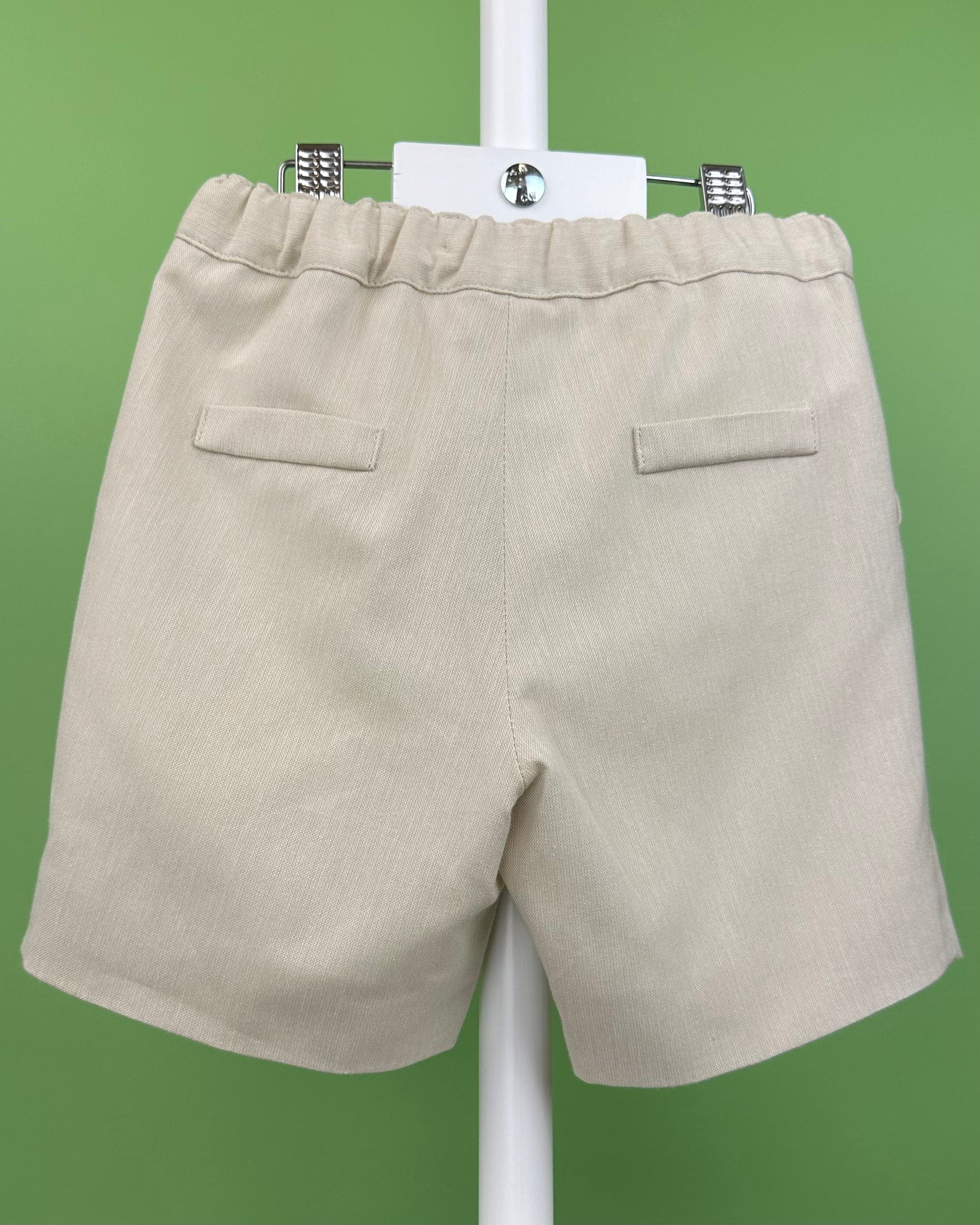 YoYo Boutique Baptism Jake White & Sand Shorts Outfit