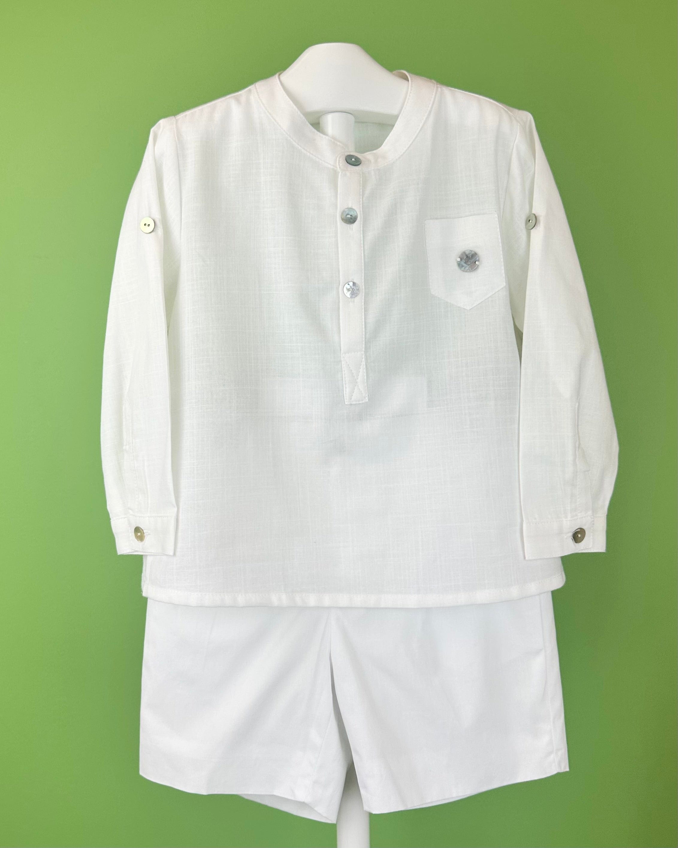 YoYo Boutique Baptism Jake White Shorts Outfit