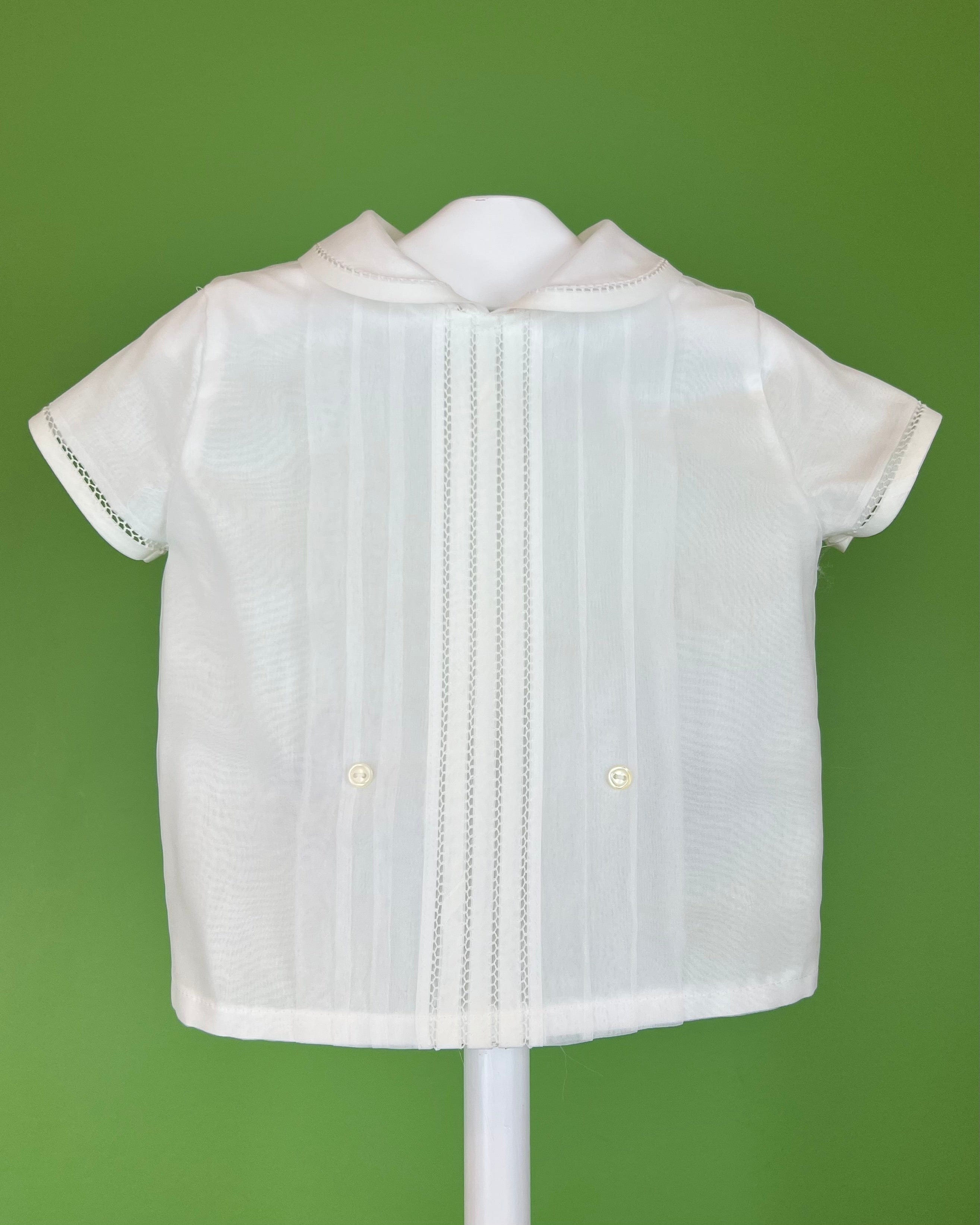 YoYo Boutique Baptism Luciano Off-White & Green Bubble Outfit