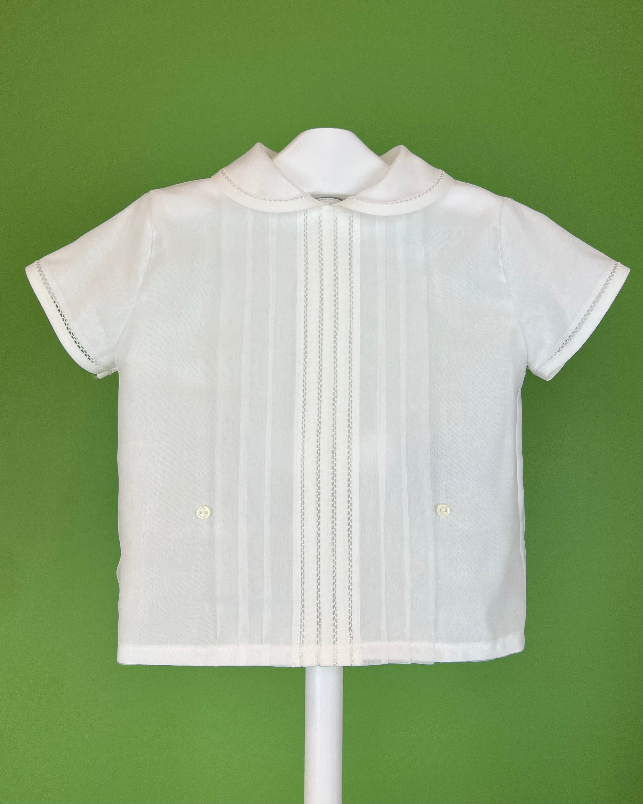 YoYo Boutique Baptism Luciano Off-White & Green Shorts Outfit