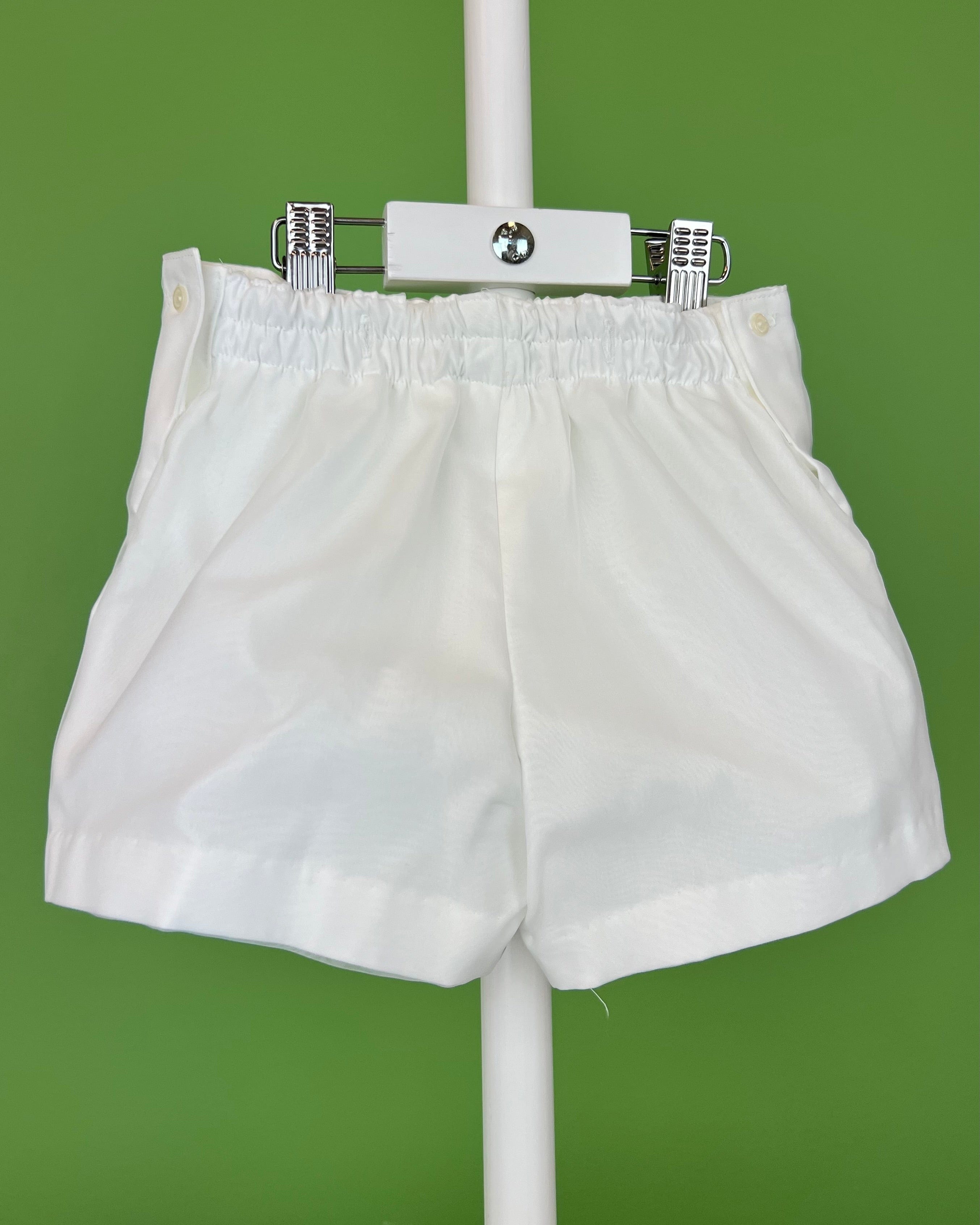 YoYo Boutique Baptism Luciano Off-White & Green Shorts Outfit