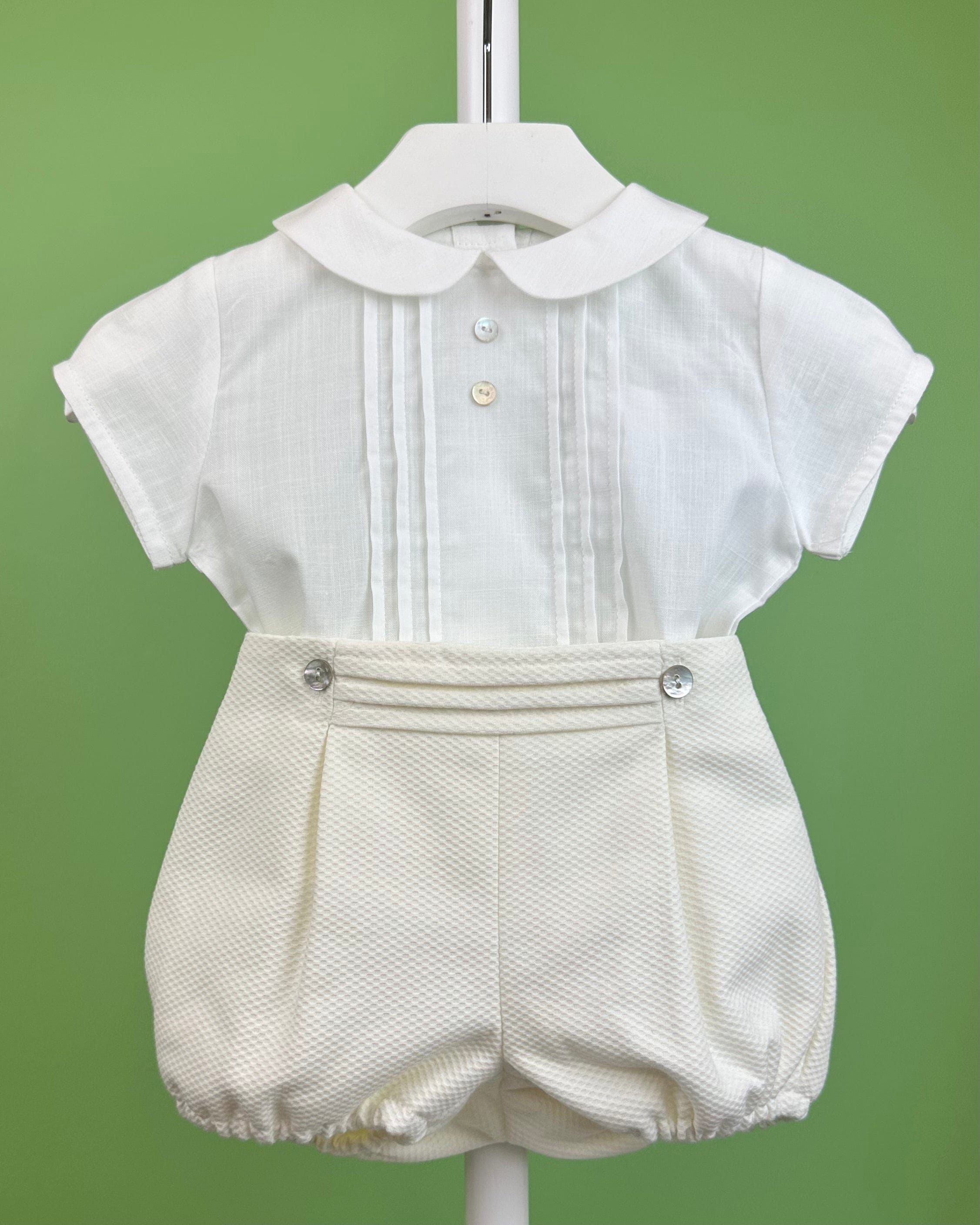 YoYo Boutique Baptism Nate Off-White Bubble Outfit