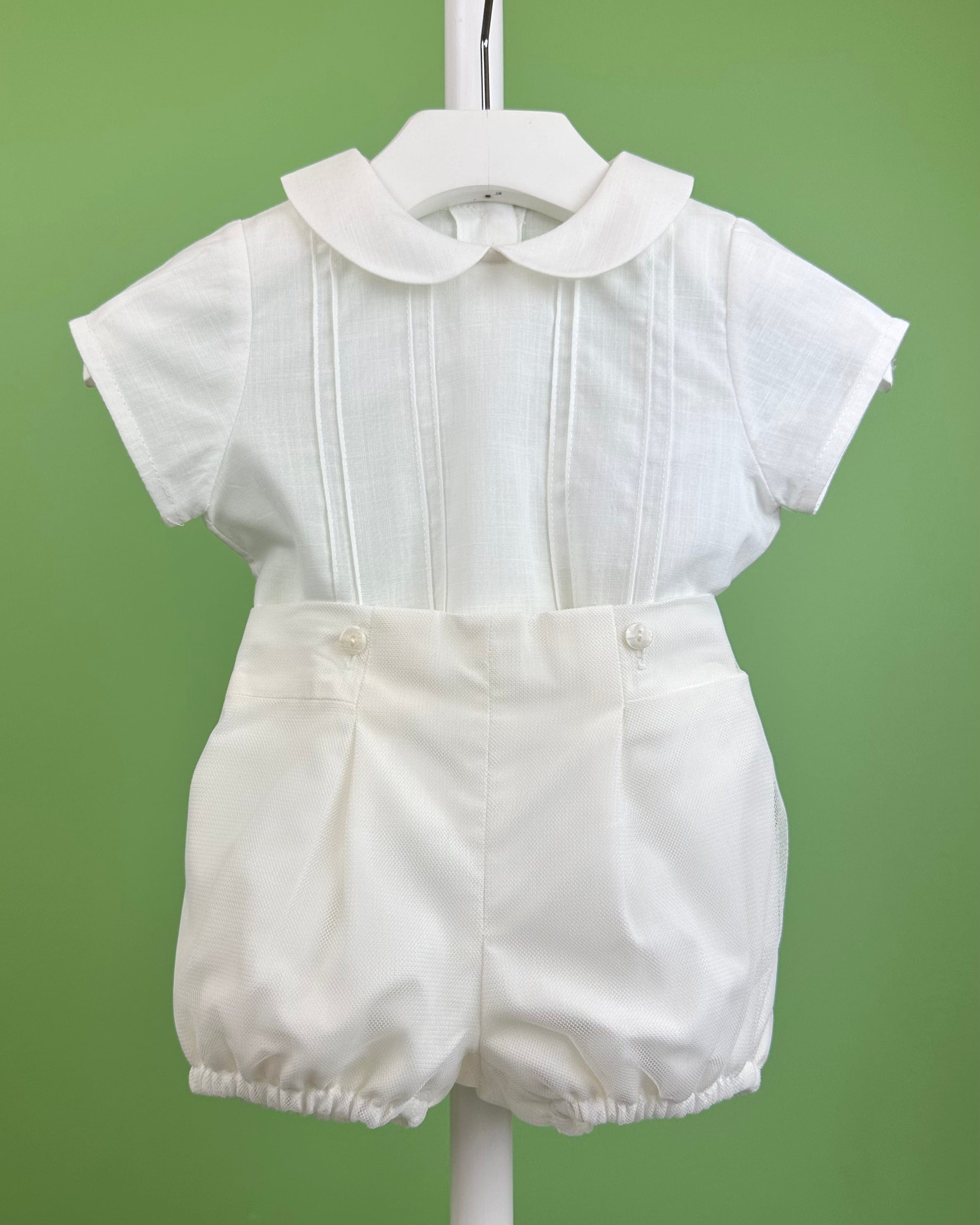YoYo Boutique Baptism Sebastian Off-White Bubble Outfit