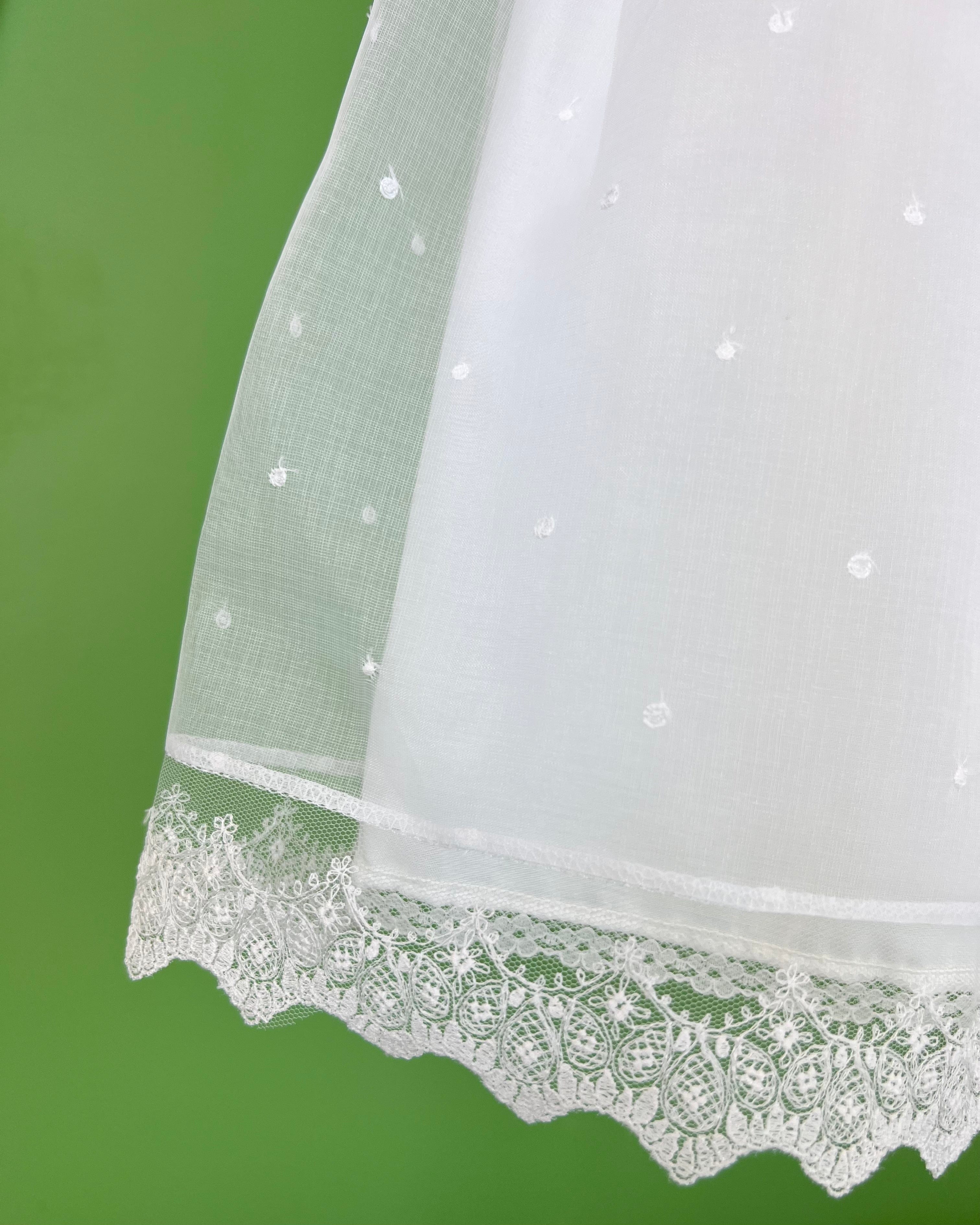 YoYo Boutique Joanna White Dress with Bonnet