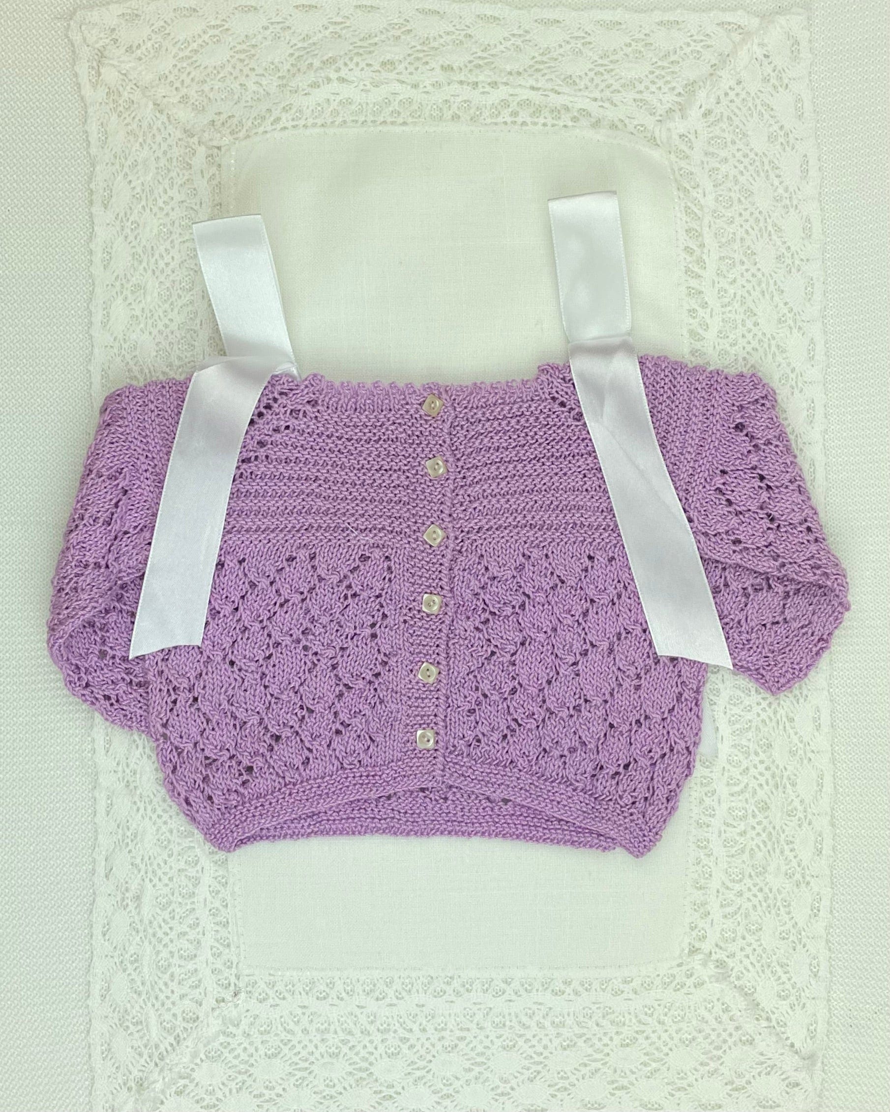 YoYo by Nina Newborn White & Lilac Newborn Set