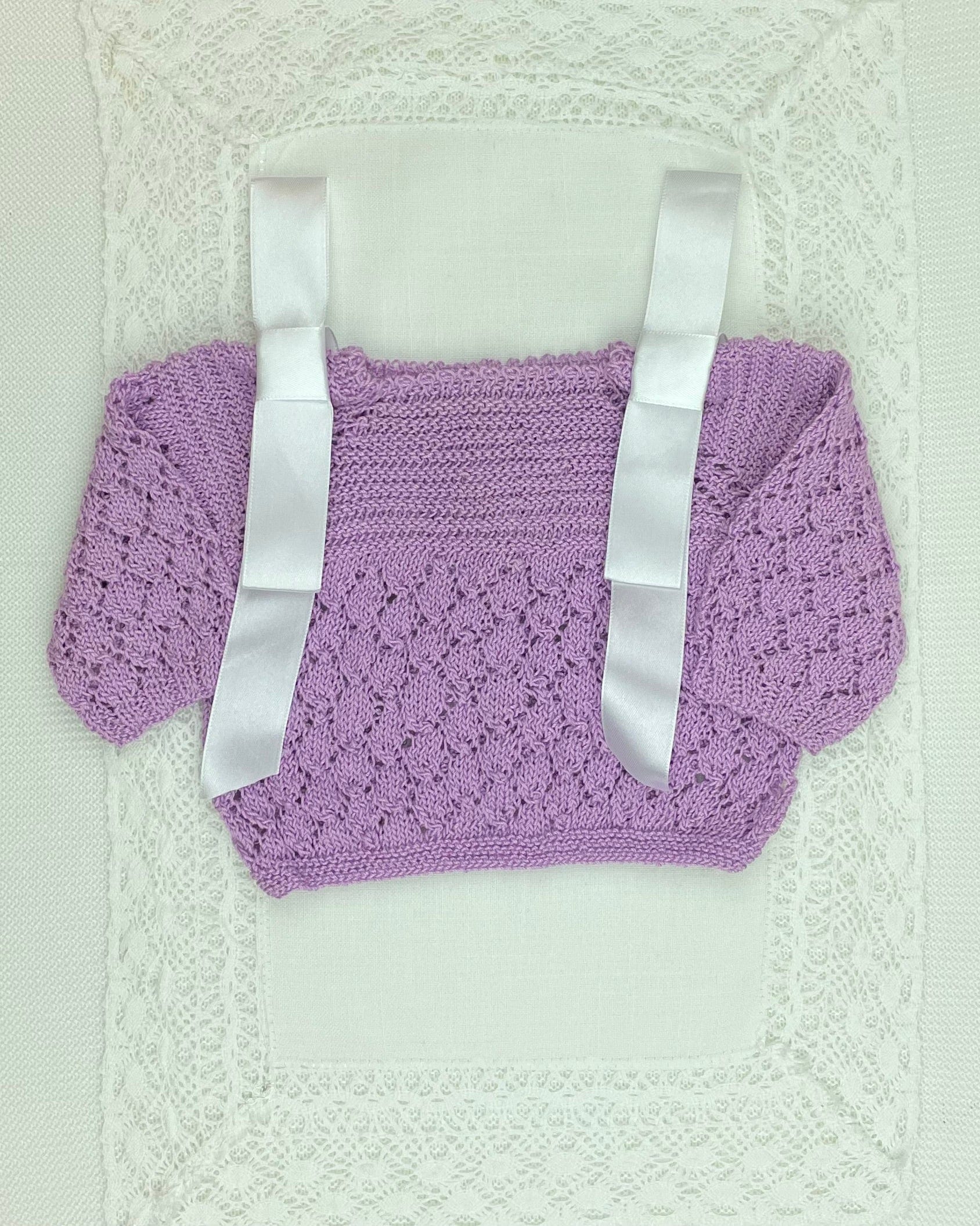 YoYo by Nina Newborn White & Lilac Newborn Set