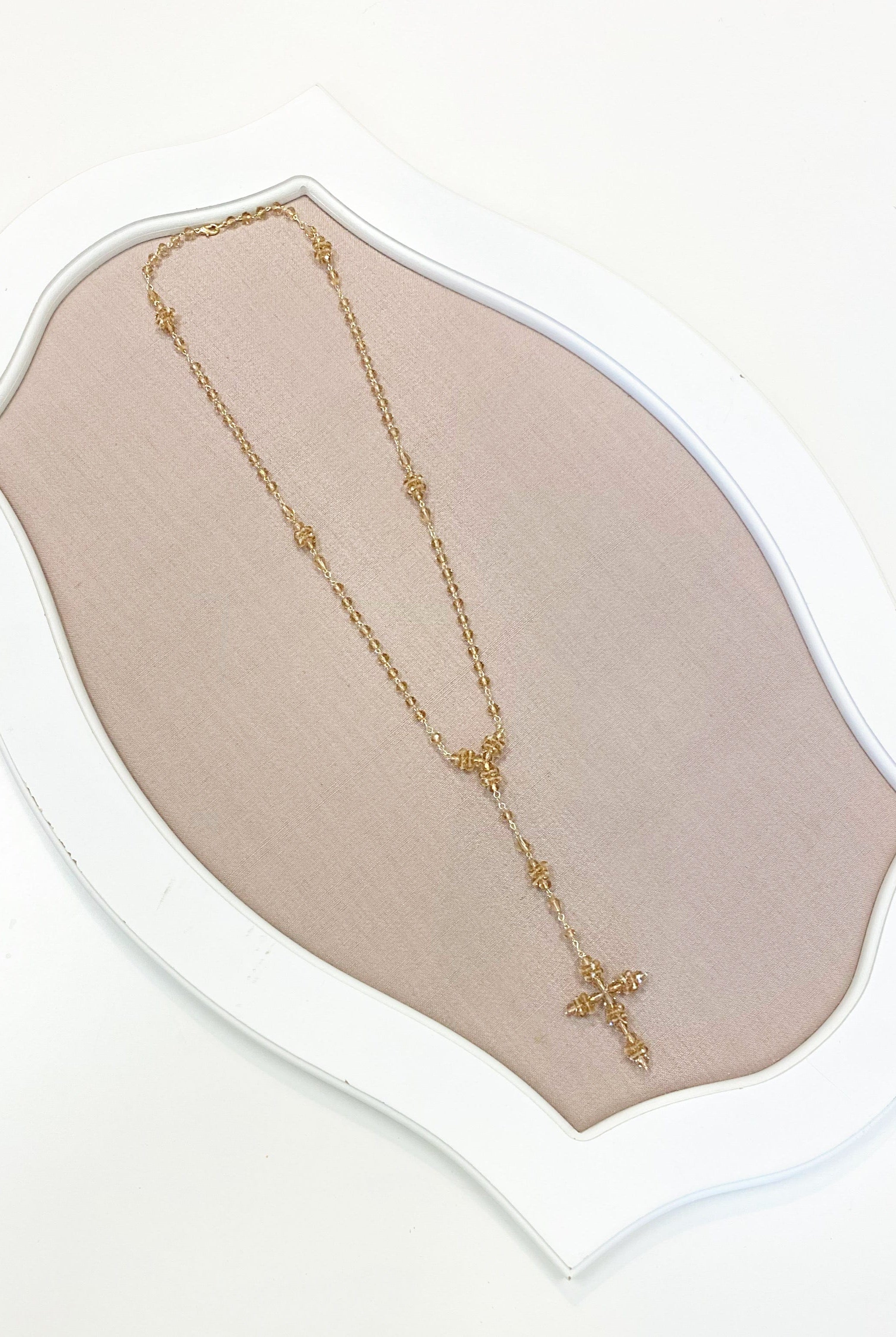 YoYo Children's Boutique Accesories Blush Crystal Rosary