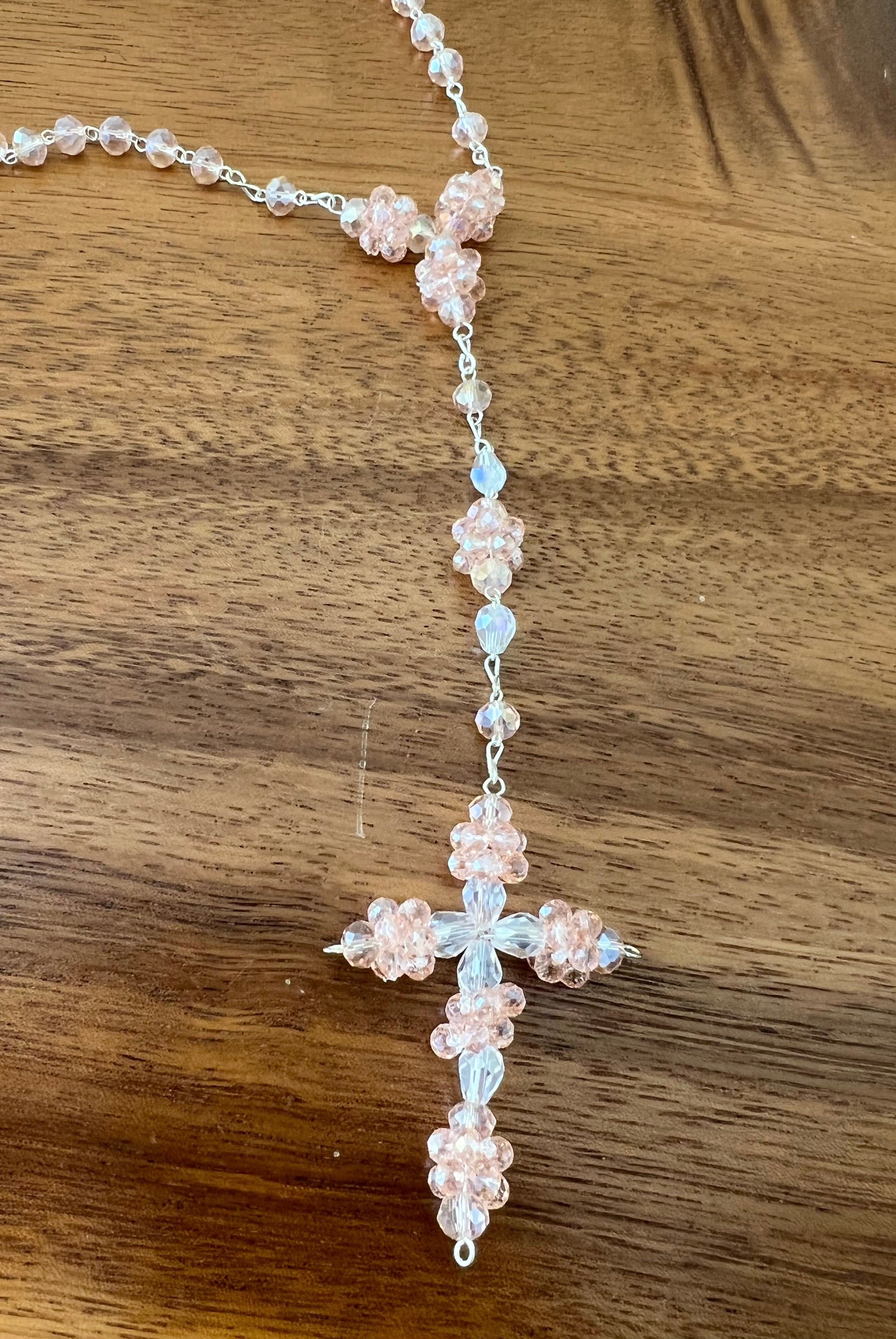 YoYo Children's Boutique Accesories Pink Pink Crystals Rosary