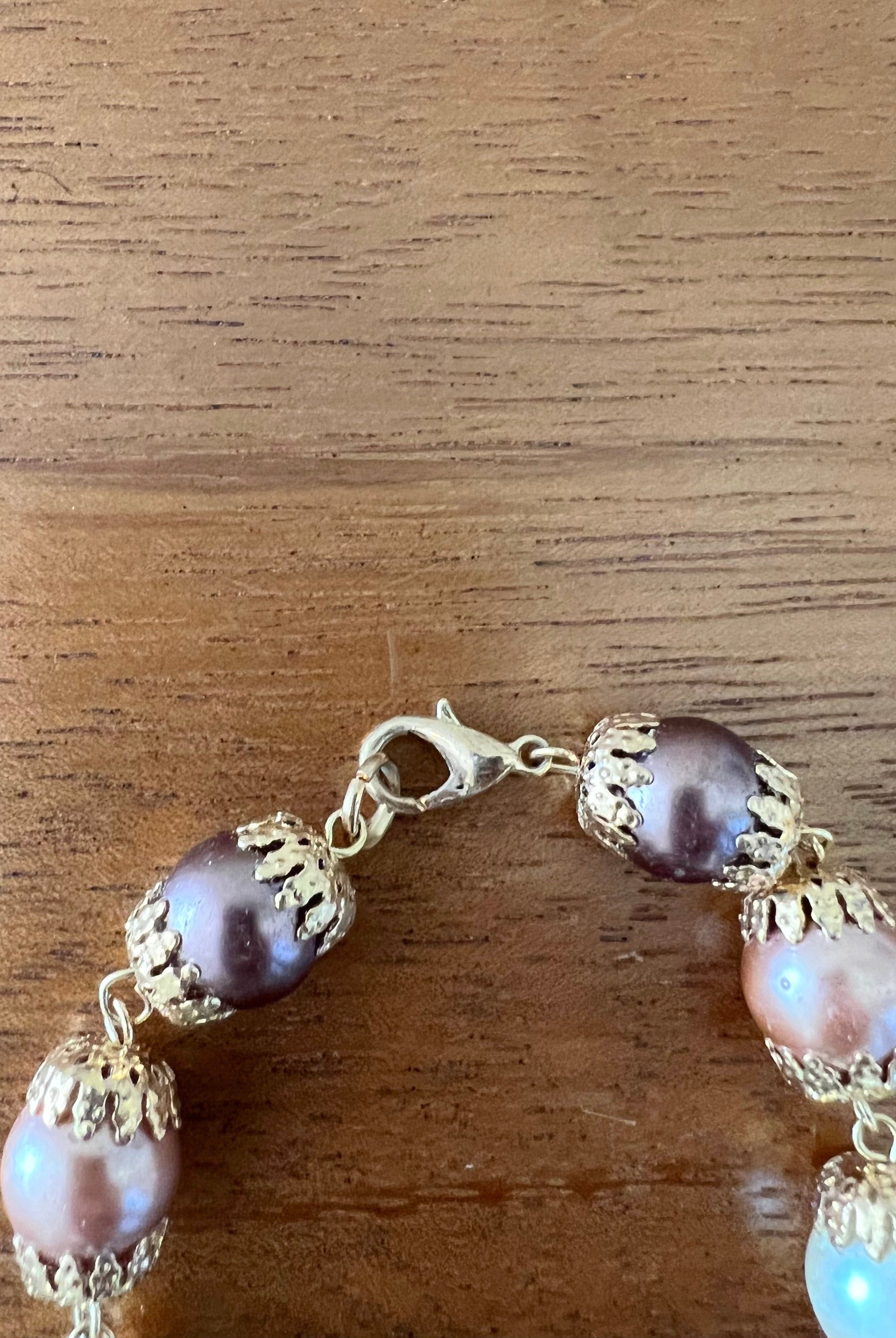 YoYo Children's Boutique Accesories Tri-Color Pearls Mini Rosary