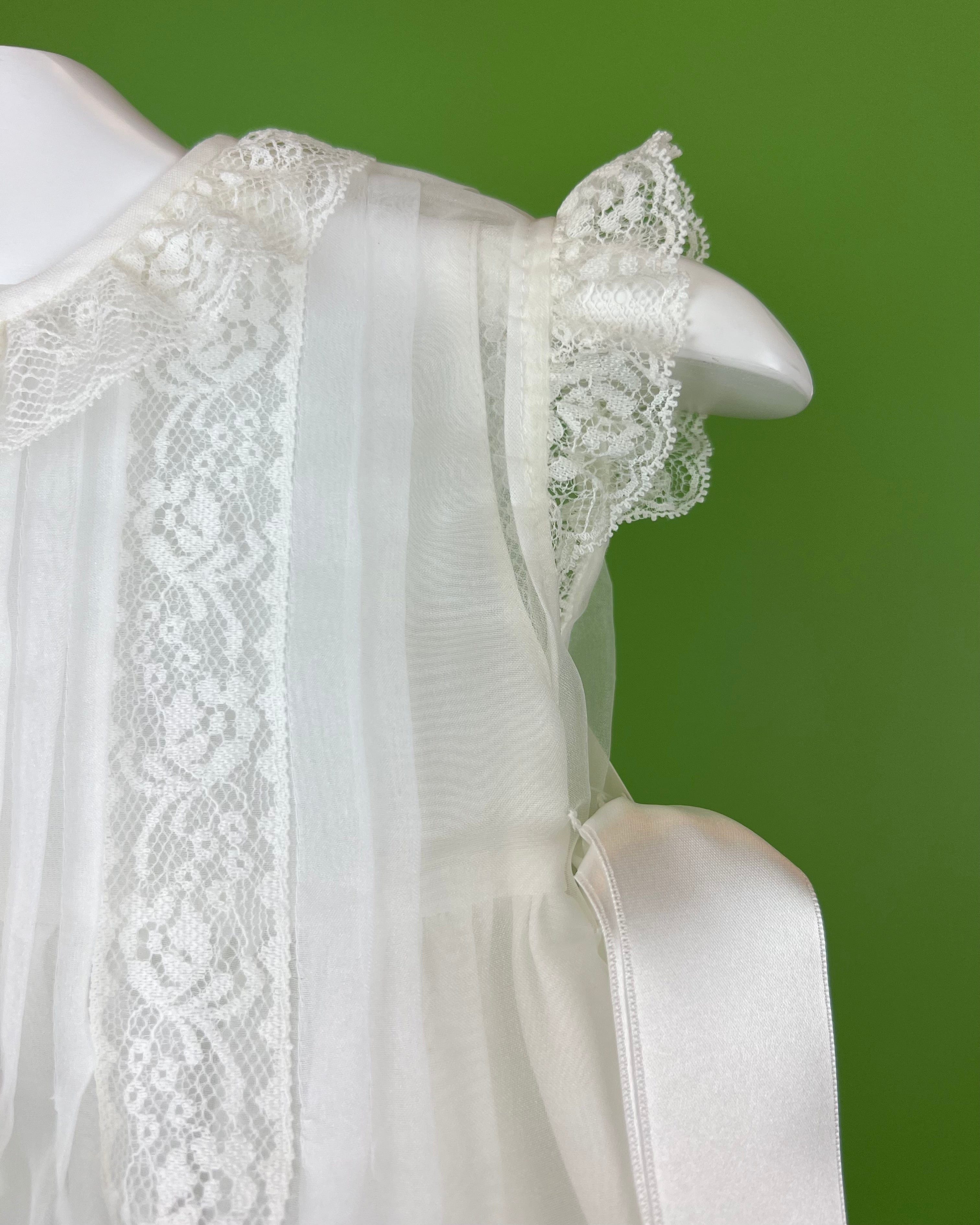 YoYo Children's Boutique Baptism & Communion Dresses Camila White Dress with Bonnet