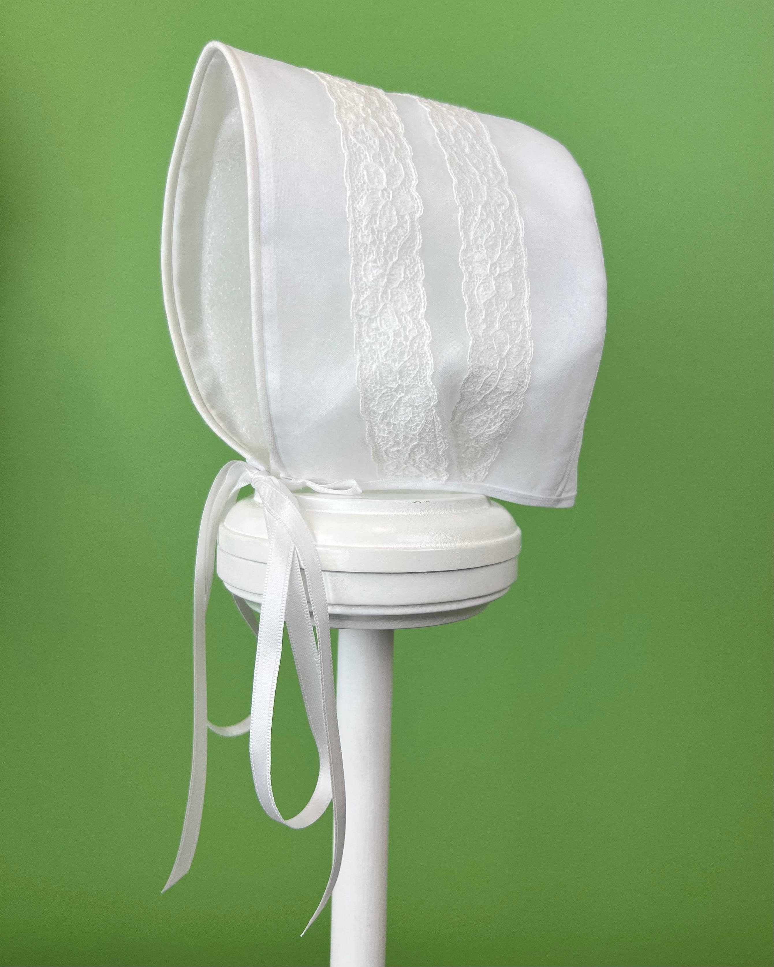 YoYo Children's Boutique Baptism & Communion Dresses Marta White Dress with Bonnet