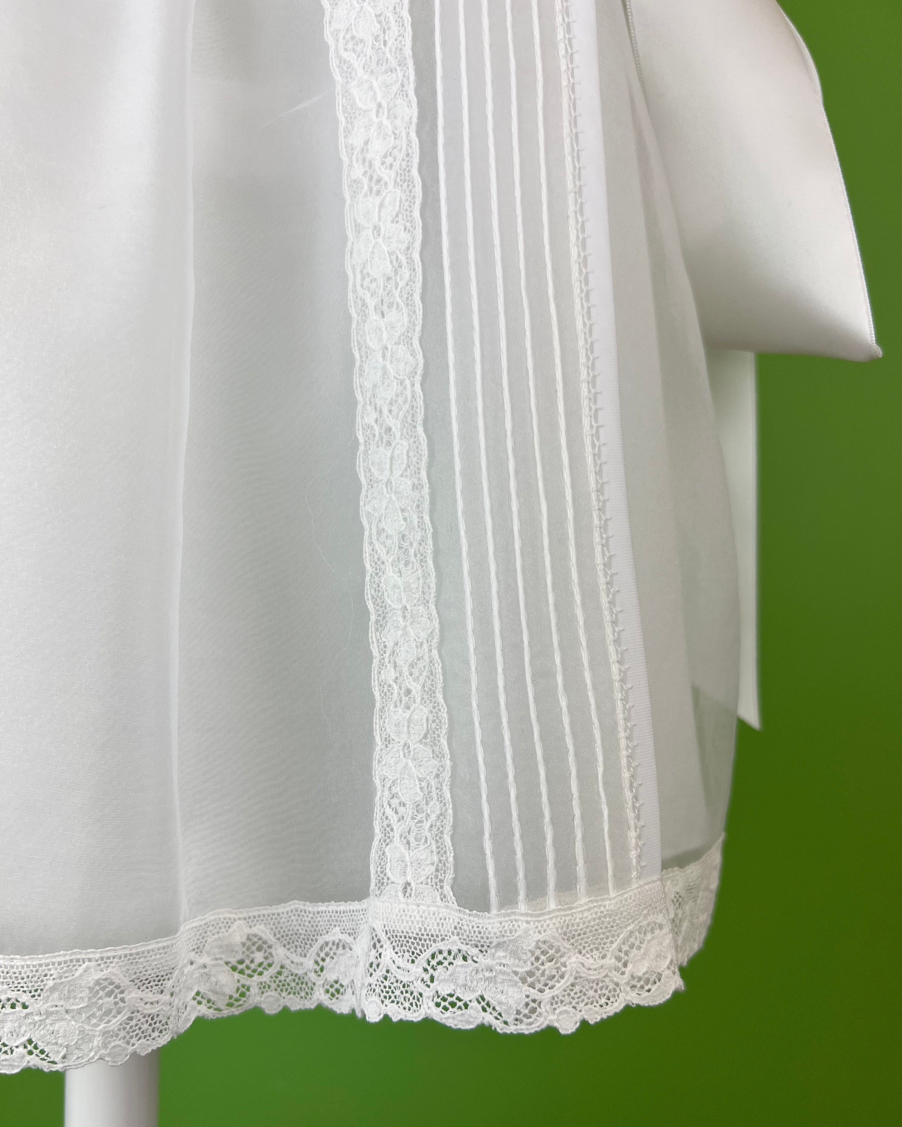 YoYo Children's Boutique Baptism & Communion Dresses Marta White Dress with Bonnet