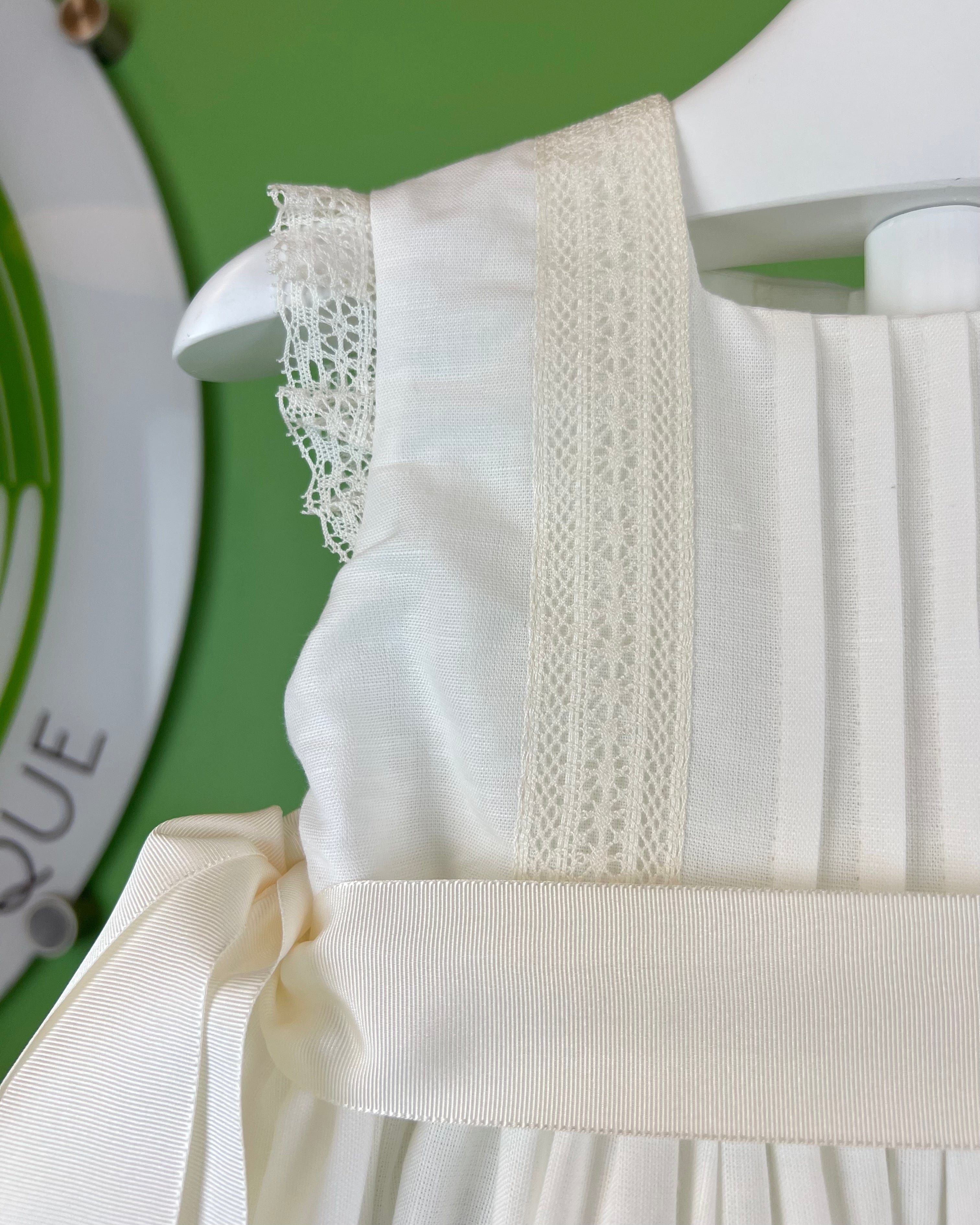 YoYo Children's Boutique Baptism Fernanda Off-White Dress