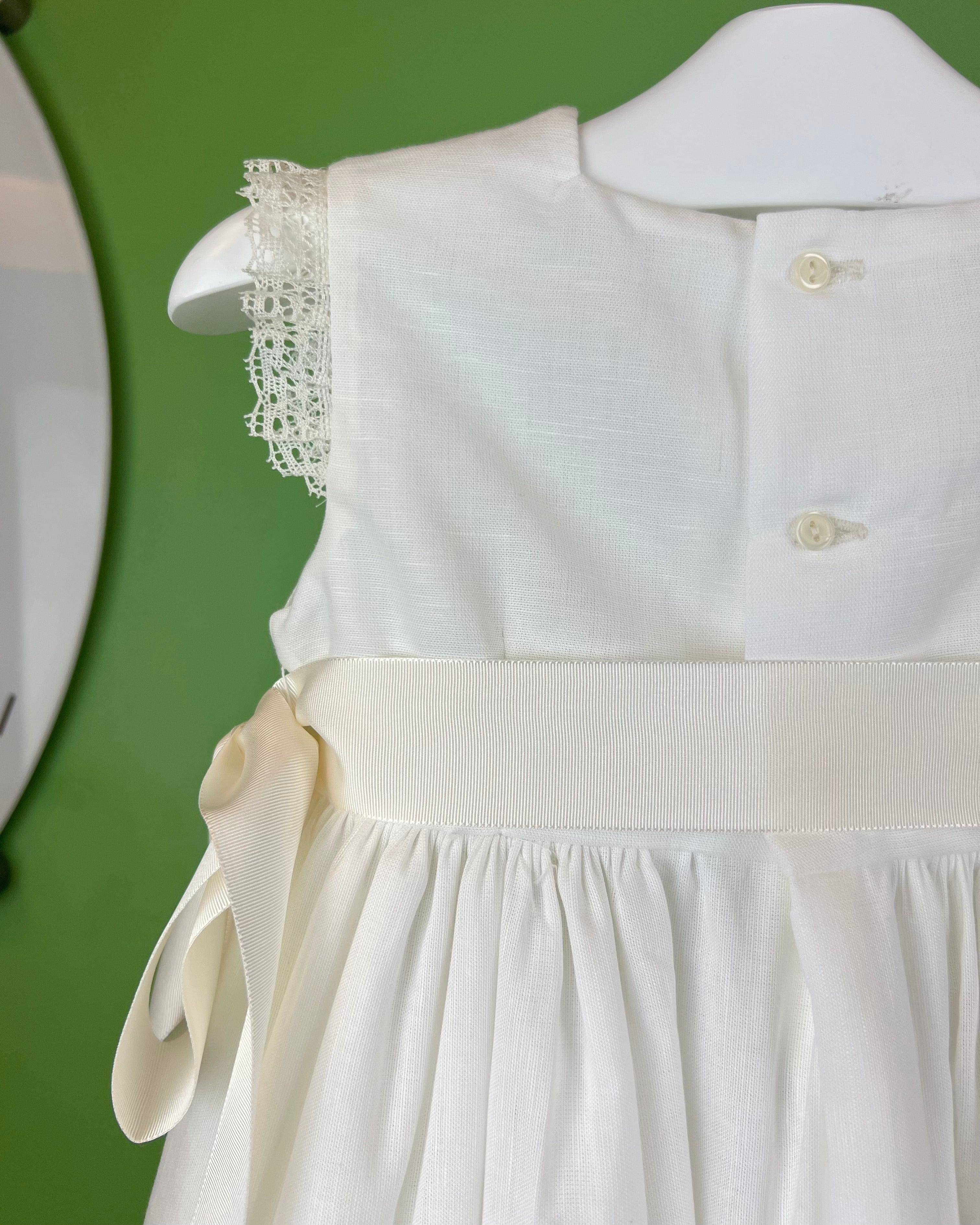 YoYo Children's Boutique Baptism Fernanda Off-White Dress