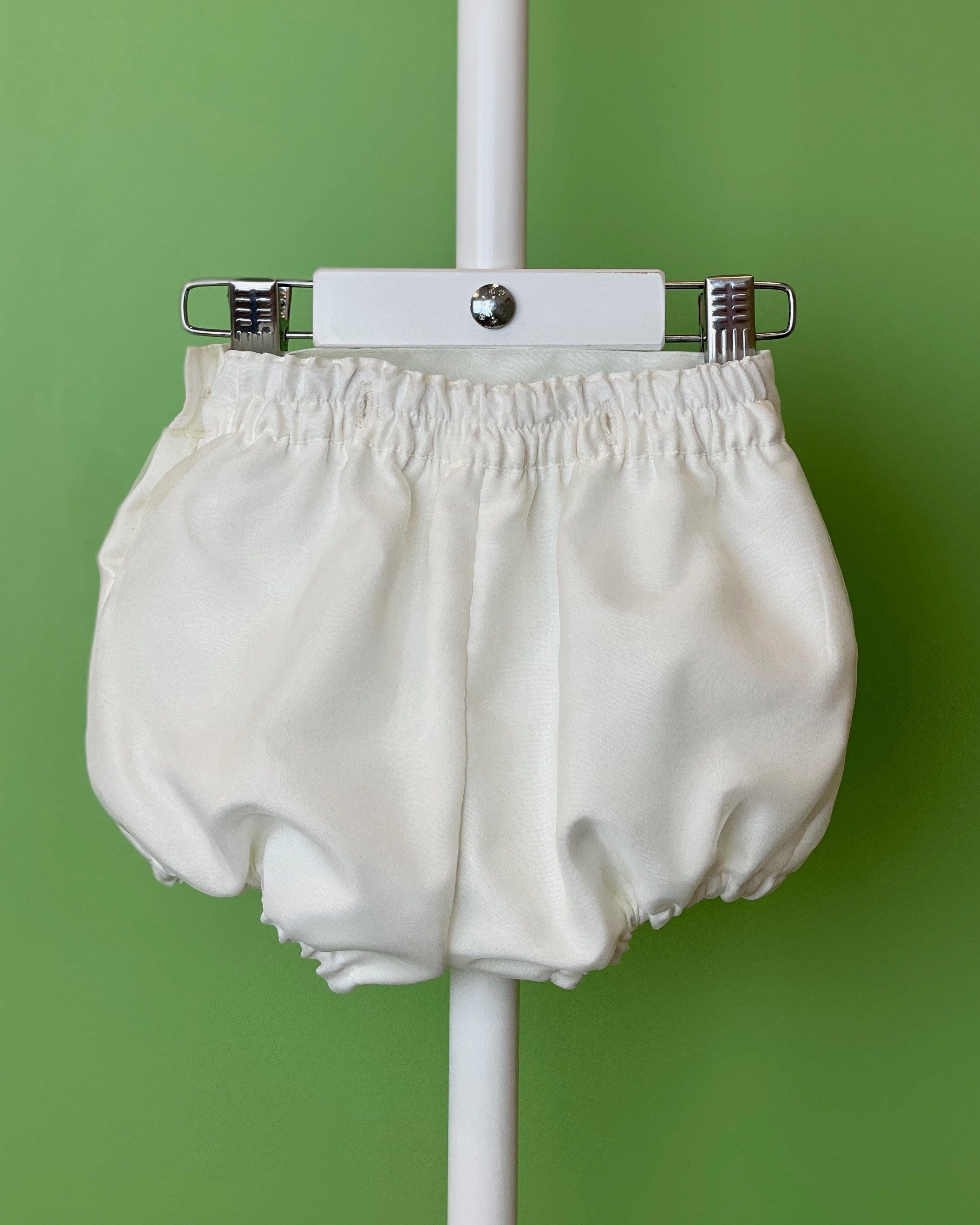 YoYo Children's Boutique Baptism Off-White & Blue Bubble Outfit