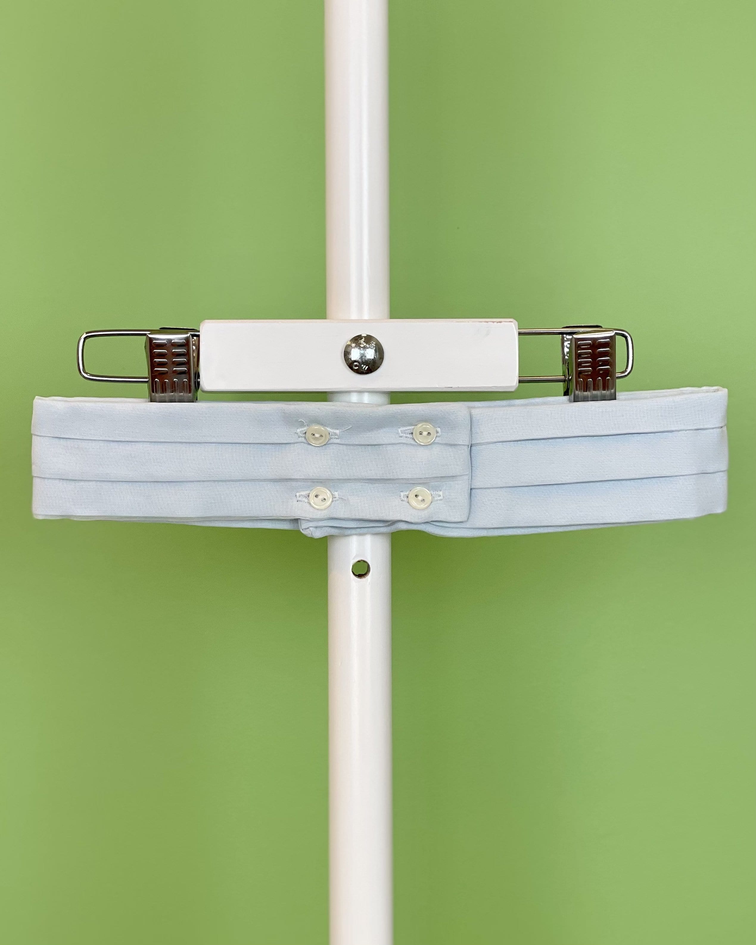 YoYo Children's Boutique Baptism Off-White & Blue Shorts Outfit