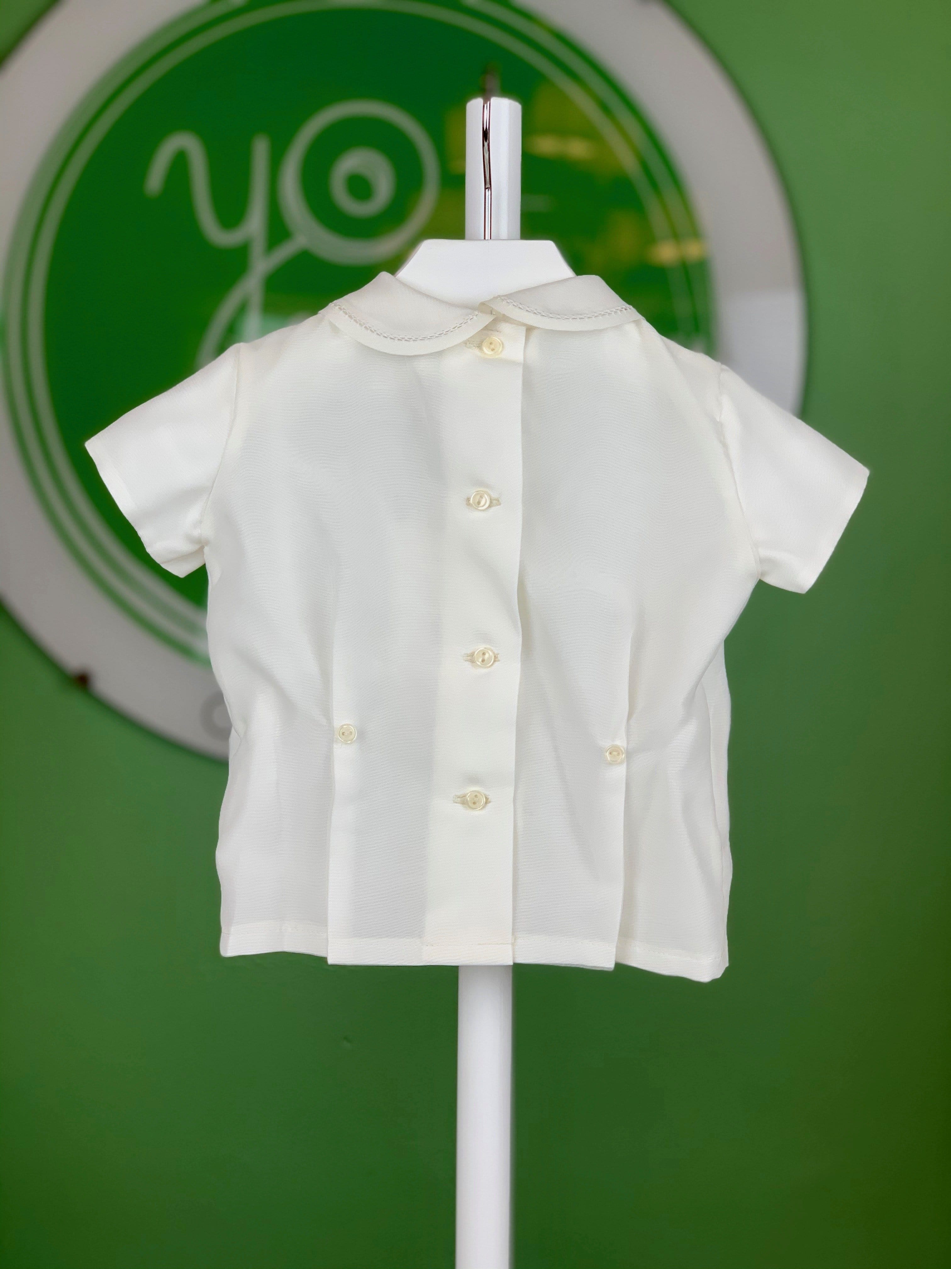 White Pleated Organza Shorts Outfit - YoYo Children's Boutique