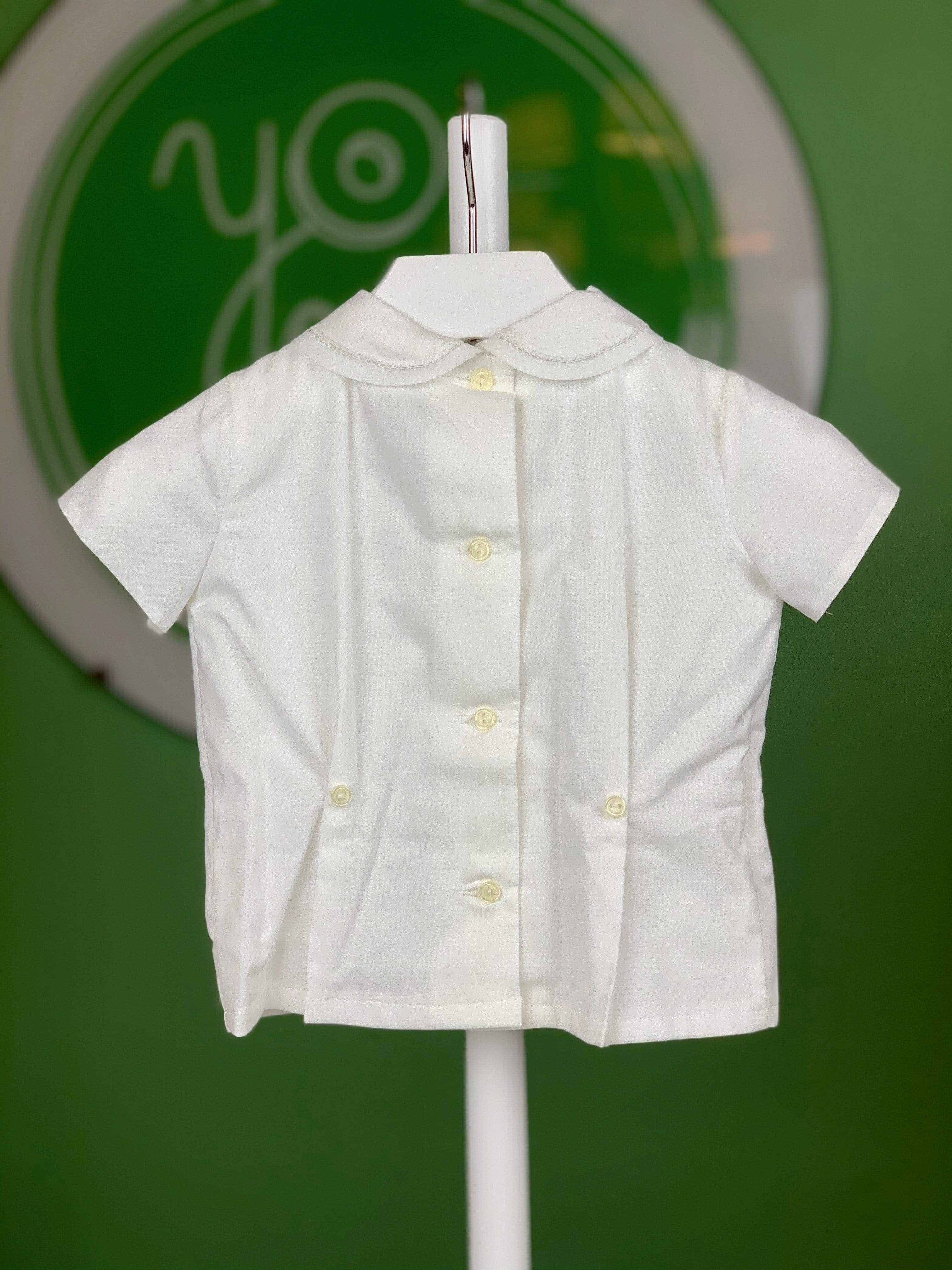 White & Brown Lace Outfit - YoYo Children's Boutique