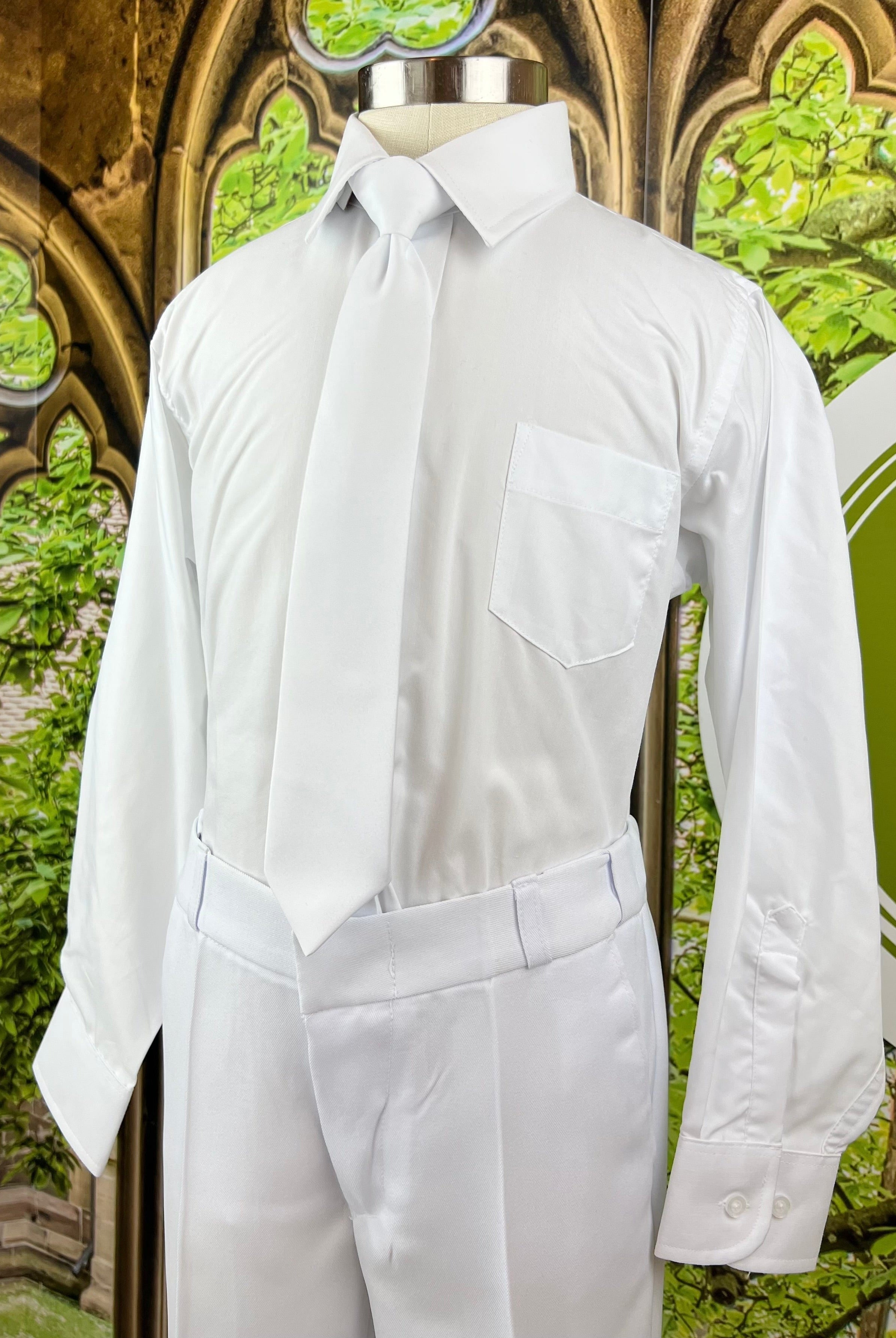 YoYo Children's Boutique First Communion White First Communion Suit