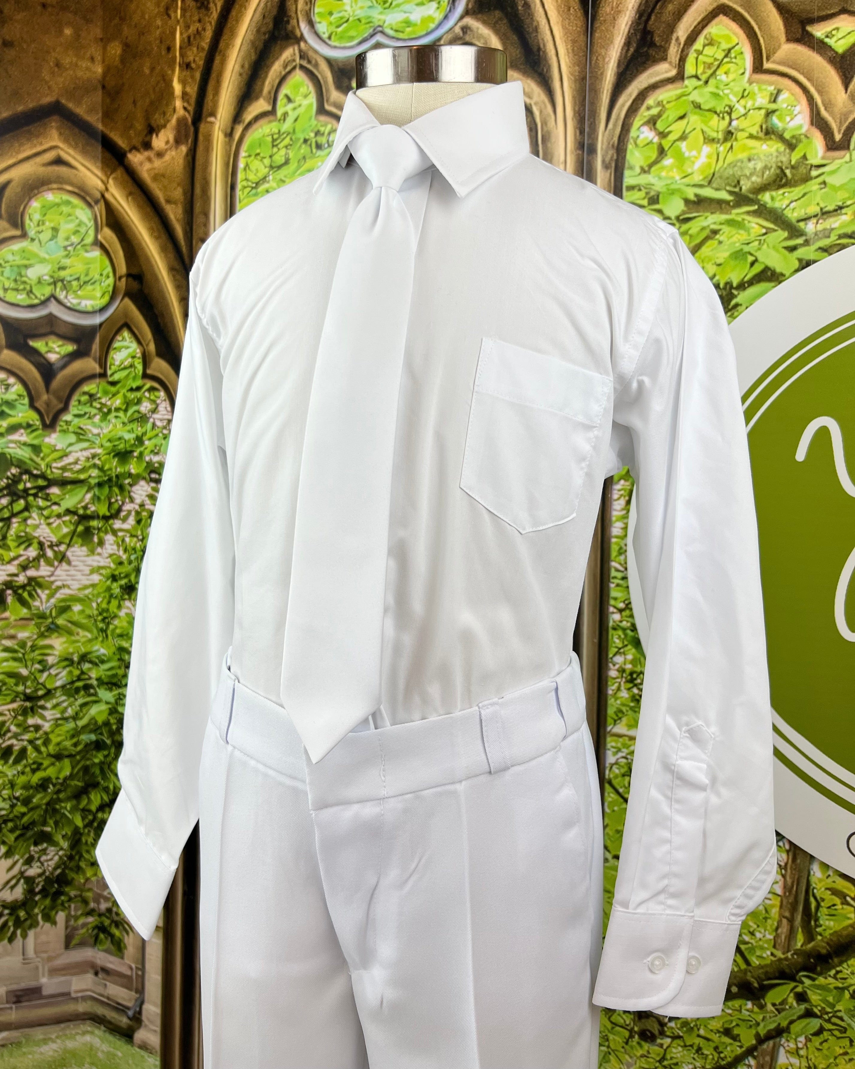 YoYo Children's Boutique First Communion White First Communion Suit