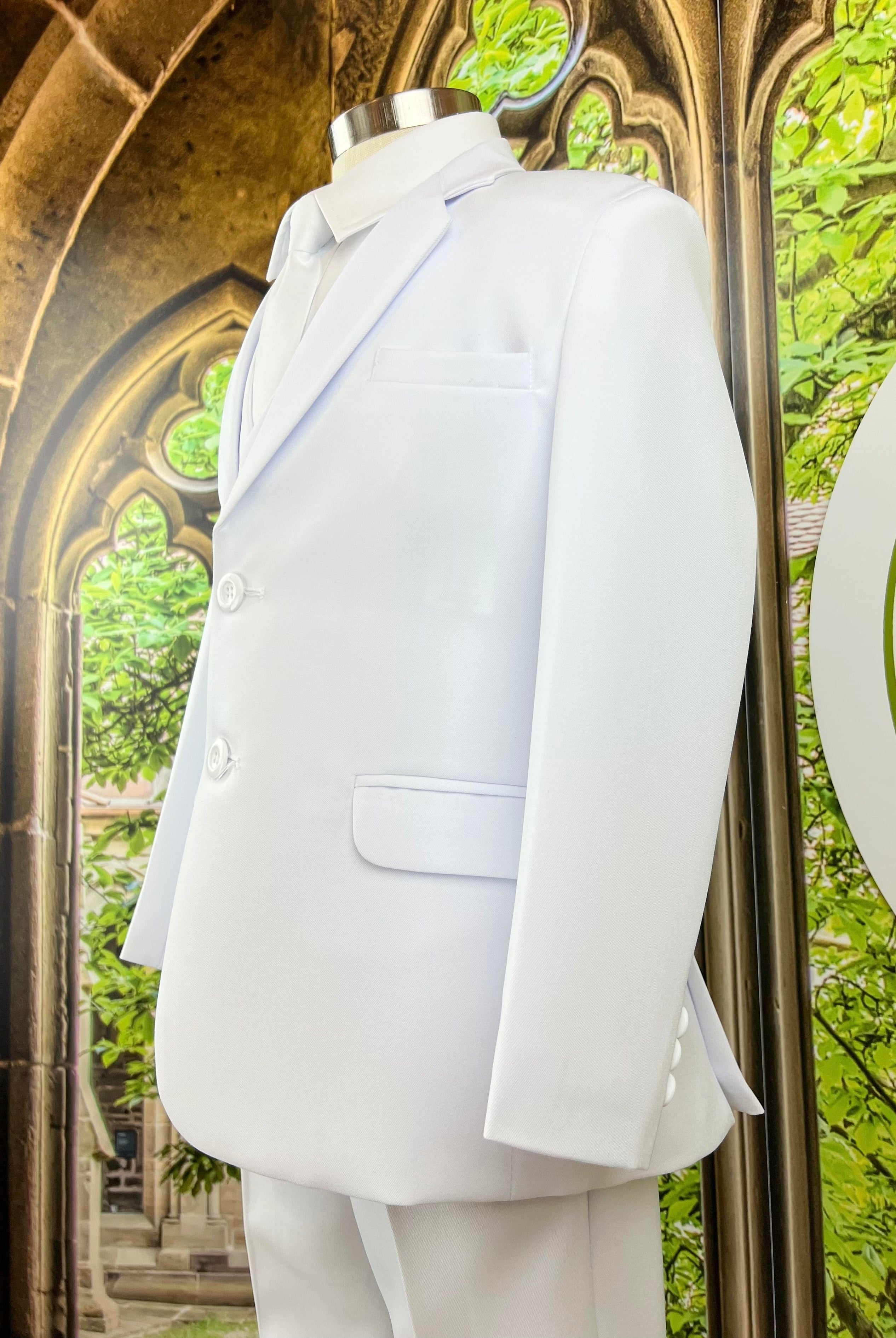 YoYo Children's Boutique First Communion White First Communion Suit