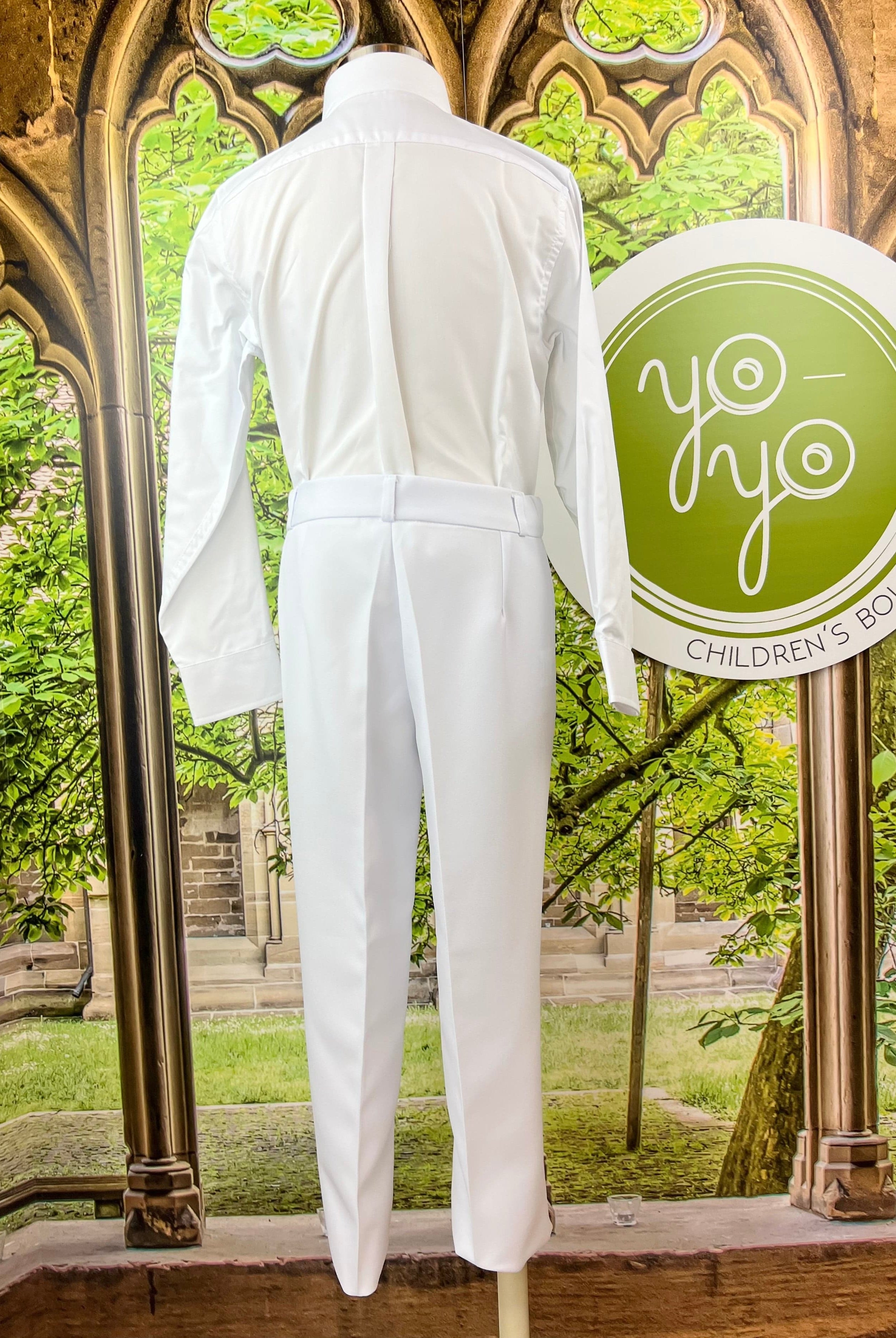 YoYo Children's Boutique First Communion White First Communion Suit