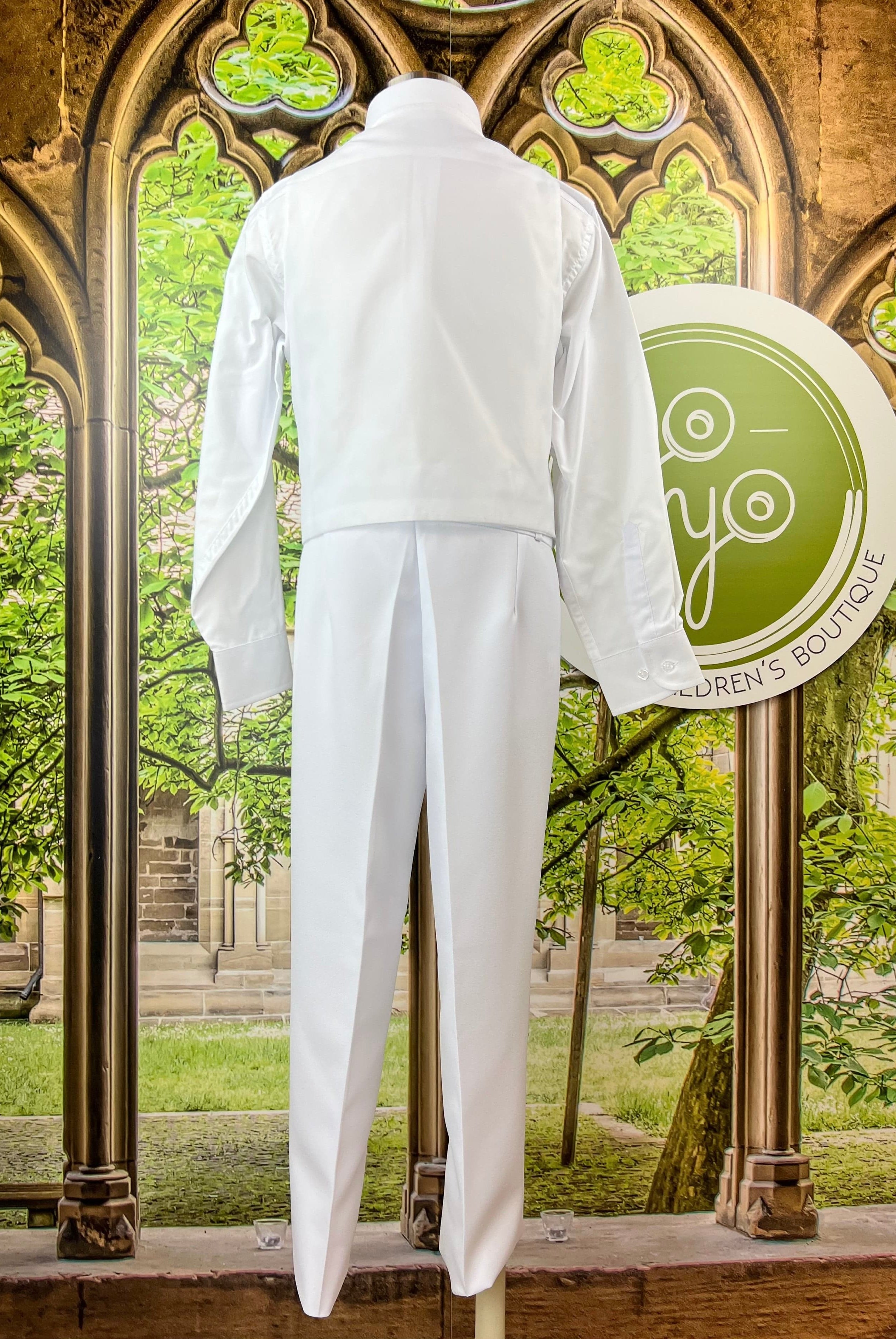 YoYo Children's Boutique First Communion White First Communion Suit