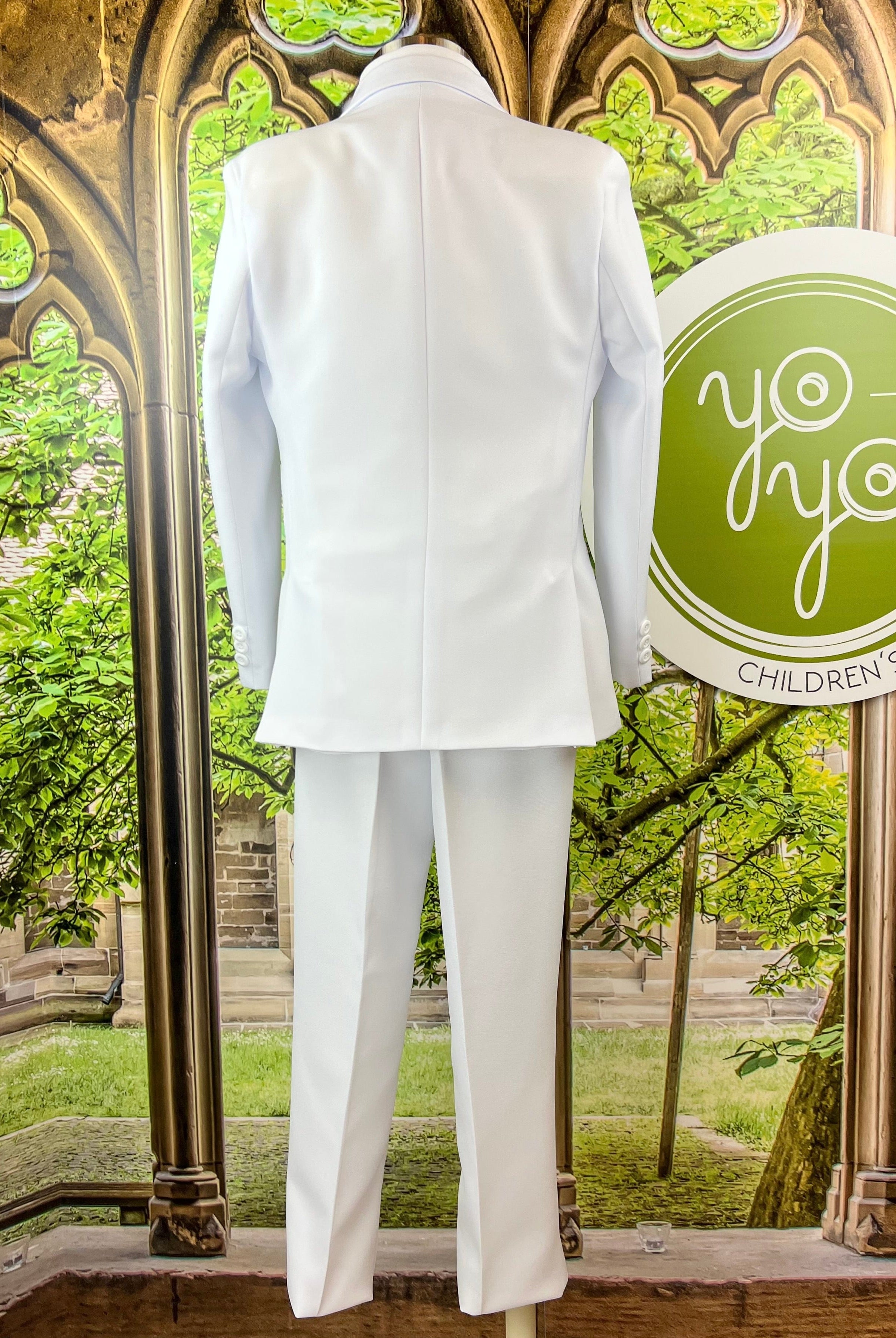 YoYo Children's Boutique First Communion White First Communion Suit