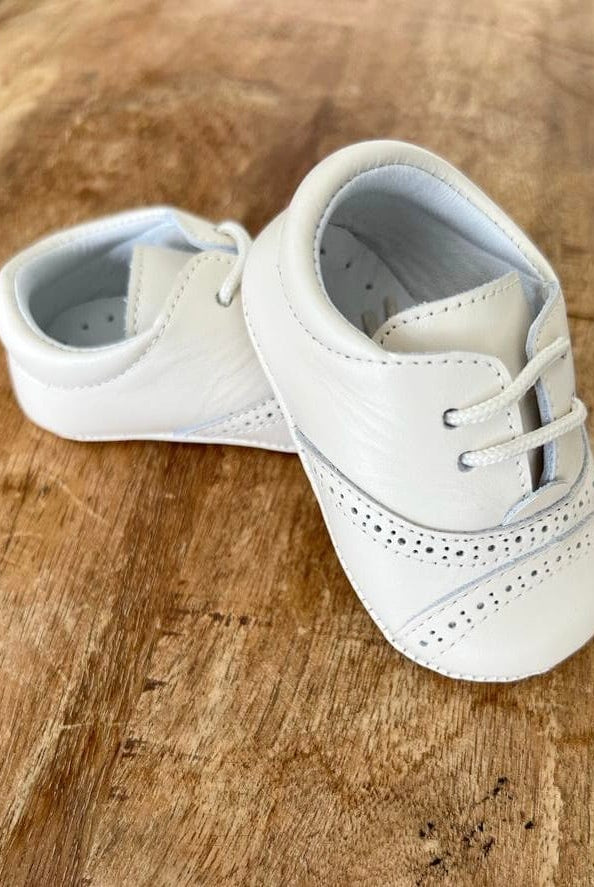 YoYo Children's Boutique Shoes Off-White Pre-Walker Oxford Shoe