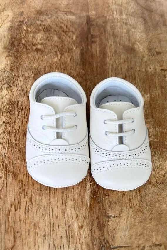 YoYo Children's Boutique Shoes Off-White Pre-Walker Oxford Shoe