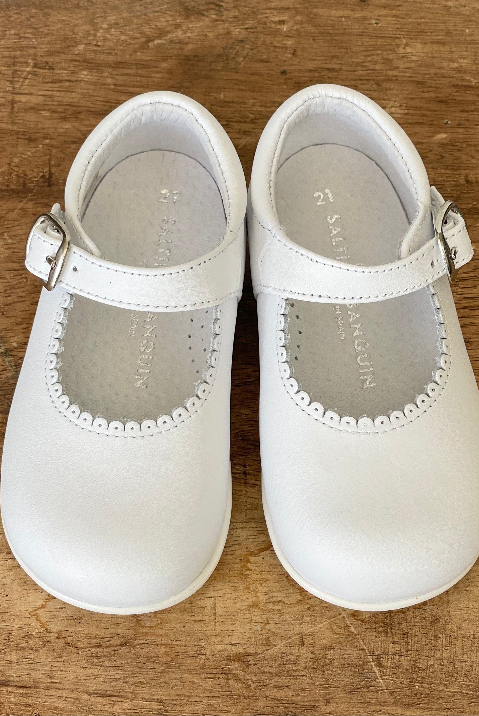 YoYo Children's Boutique Shoes White Mary Jane Shoes