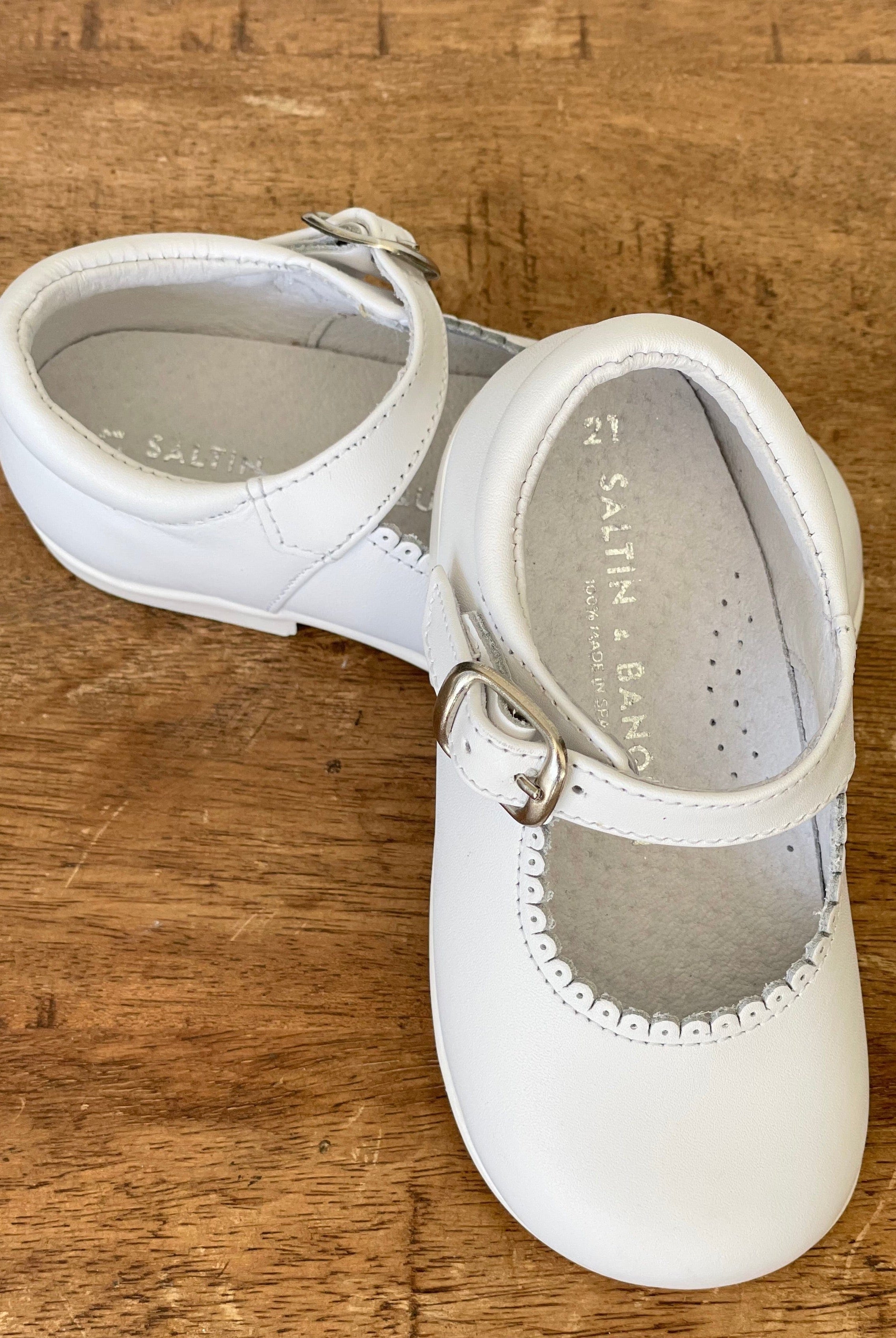 YoYo Children's Boutique Shoes White Mary Jane Shoes