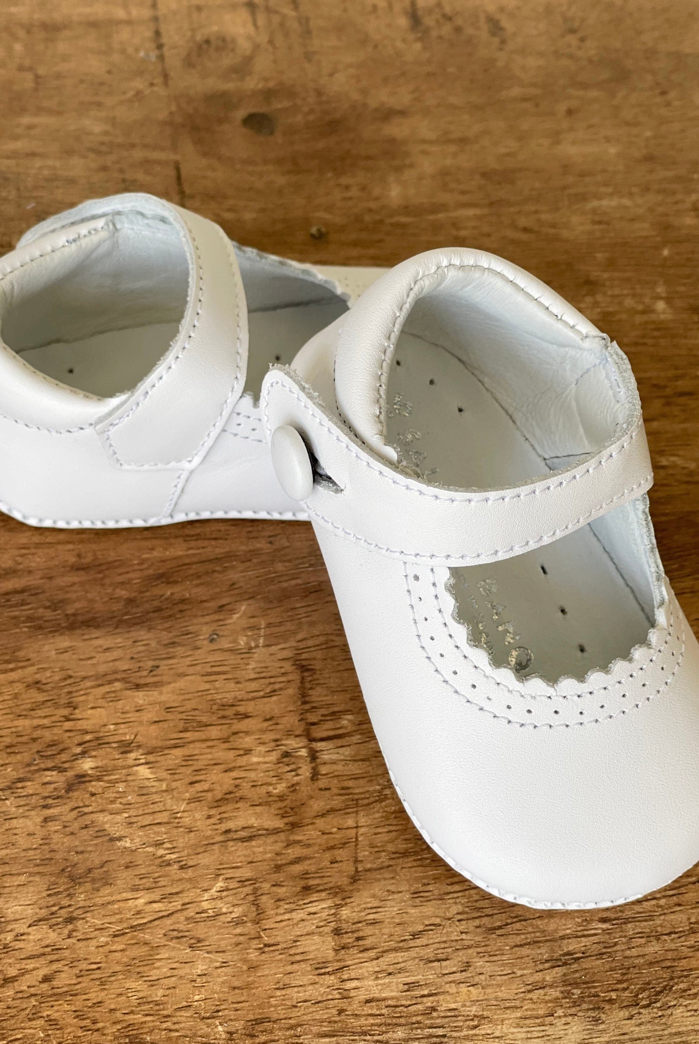 YoYo Children's Boutique Shoes White Pre-Walker Mary Jane Shoes