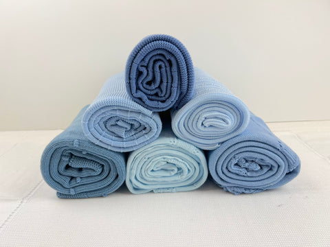 Blue Knitted Blankets