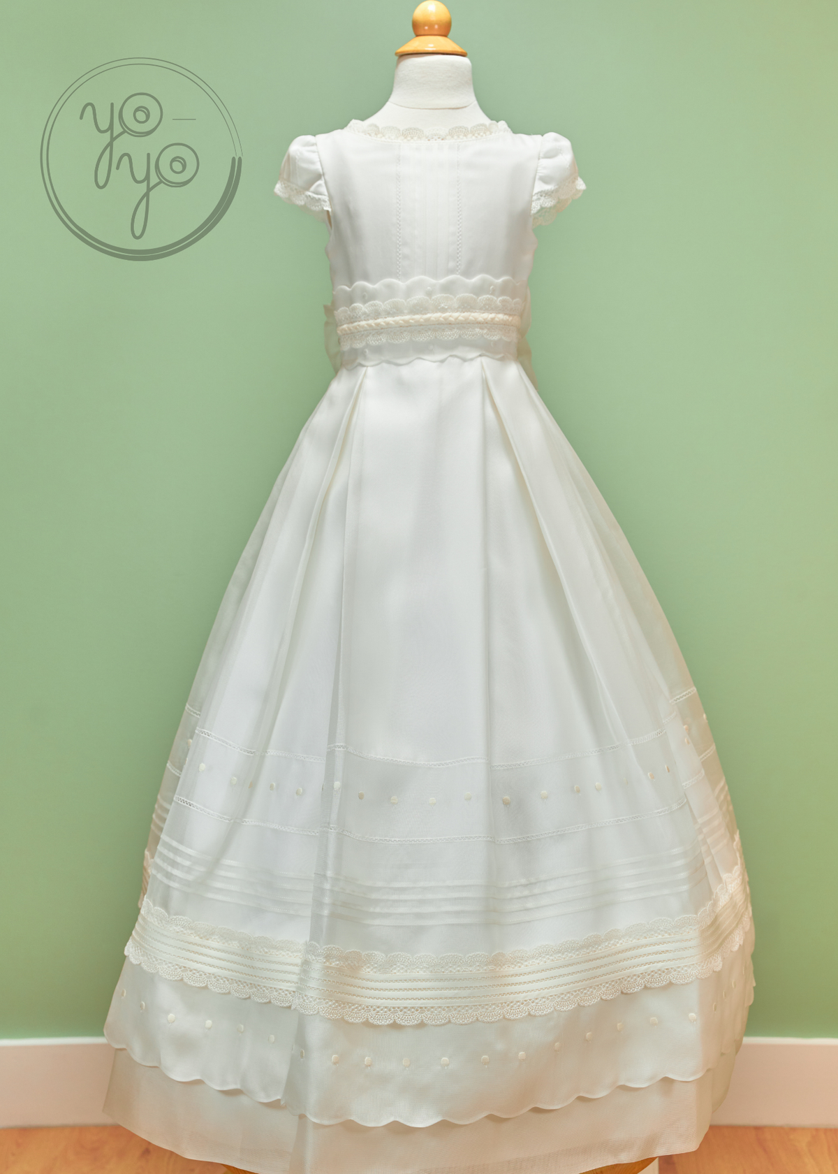 First Communion Dress - Communion Dress - Made in Spain 16 / Off-White / Silk Organdi First Communion Dress - Communion Dress - Made in Spain 16 / Off-White / Silk Organdi