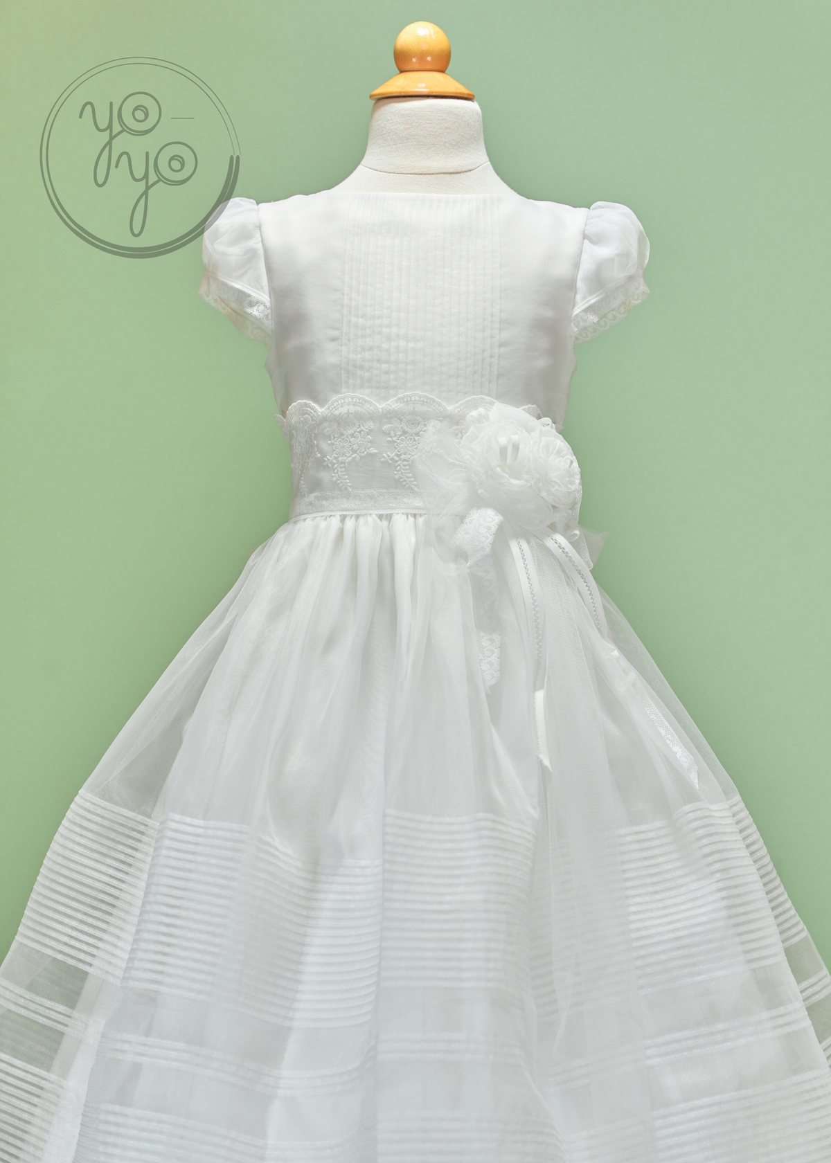 First Communion Dress - Catholic First Communion Dress 14 / Off-White / Organza First Communion Dress - Catholic First Communion Dress 14 / Off-White / Organza