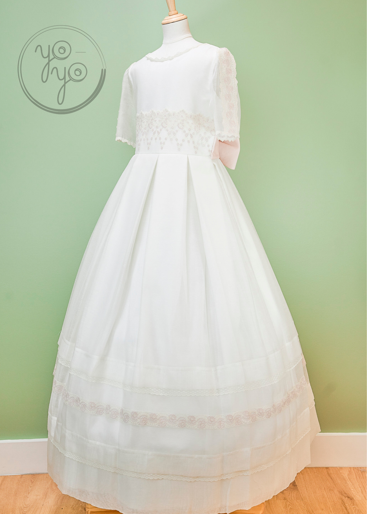 fitted lace wedding dress First Holy Communion Dress