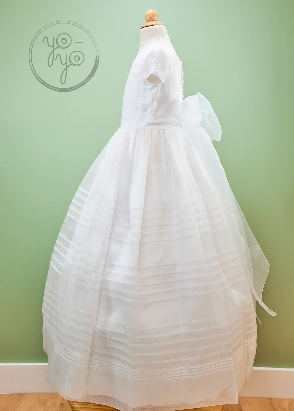 Andrea First Communion Dress – White Organza & Pleats 14 / White / Organza Andrea First Communion Dress – White Organza & Pleats 14 / White / Organza