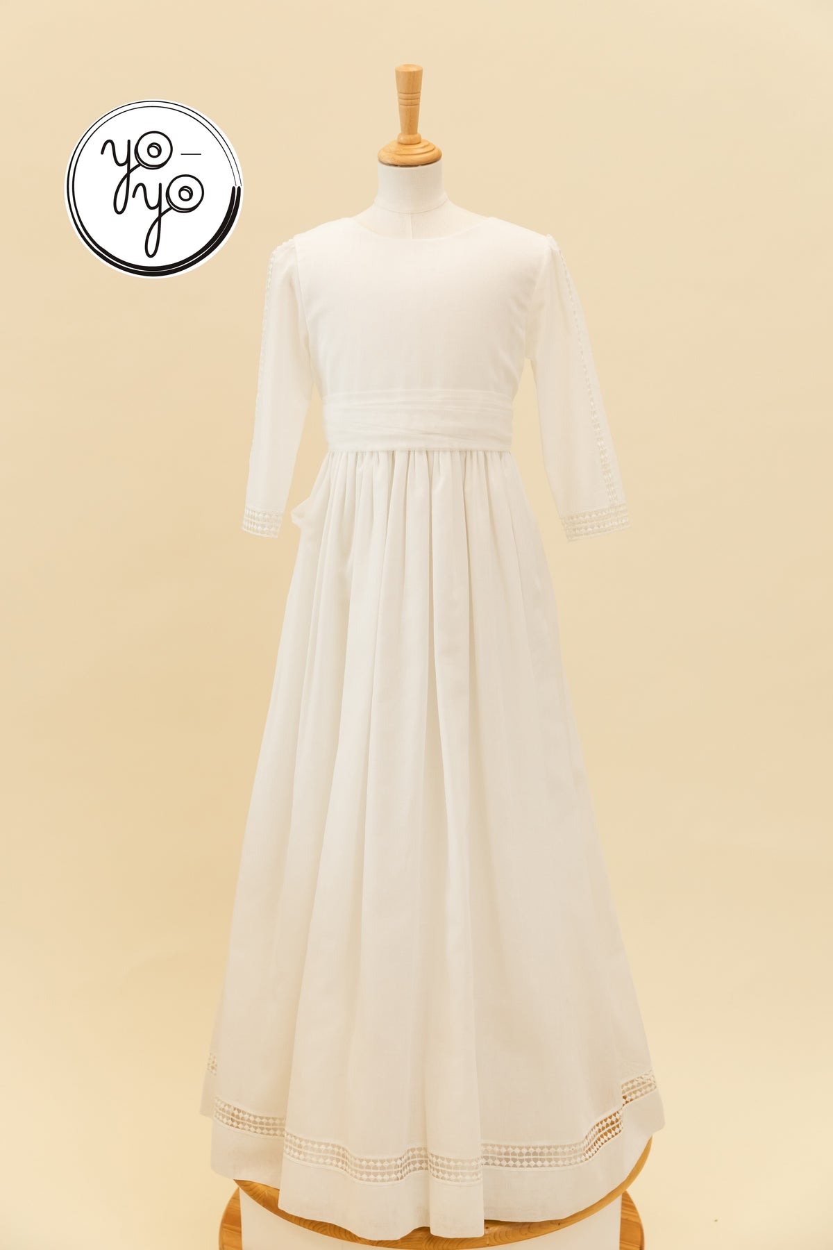 Linen First Communion Dress