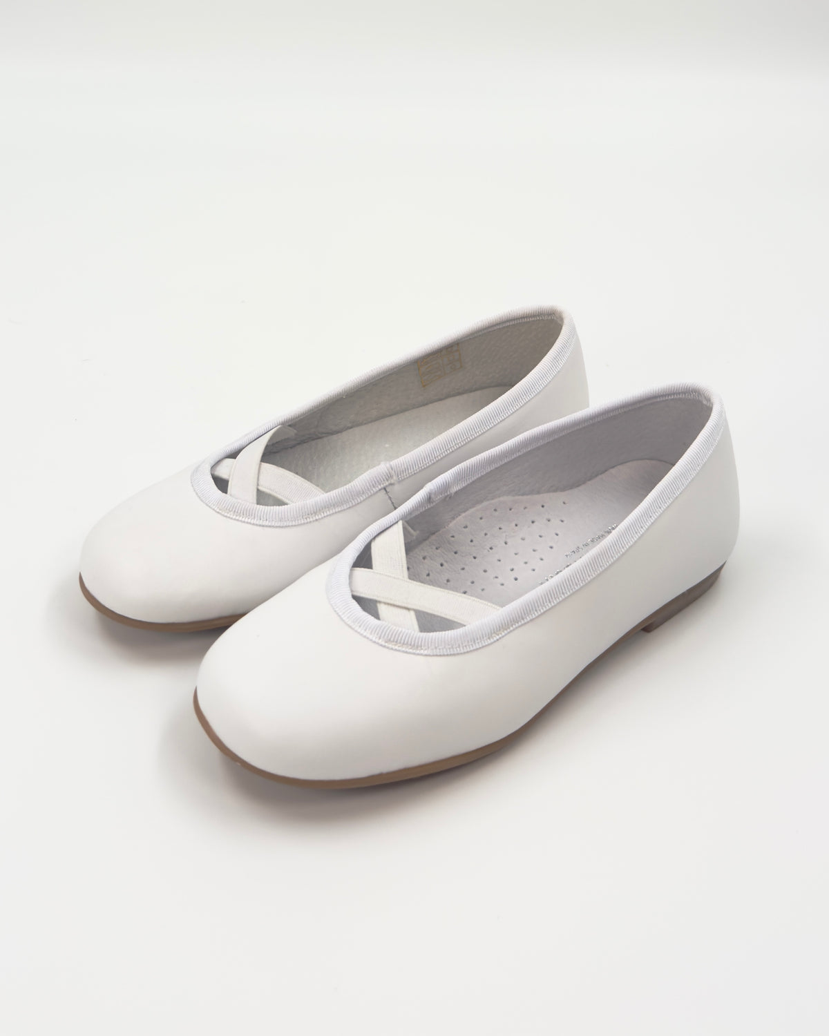 White Ballerina Flat Shoes - Ballet Flats for Girls - Made in Spain White Ballerina Flat Shoes - Ballet Flats for Girls - Made in Spain