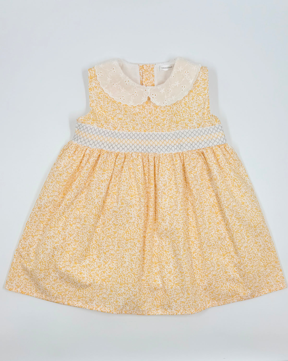 yellow smock dress Yellow Margarita Smock Dress 4 / Yellow