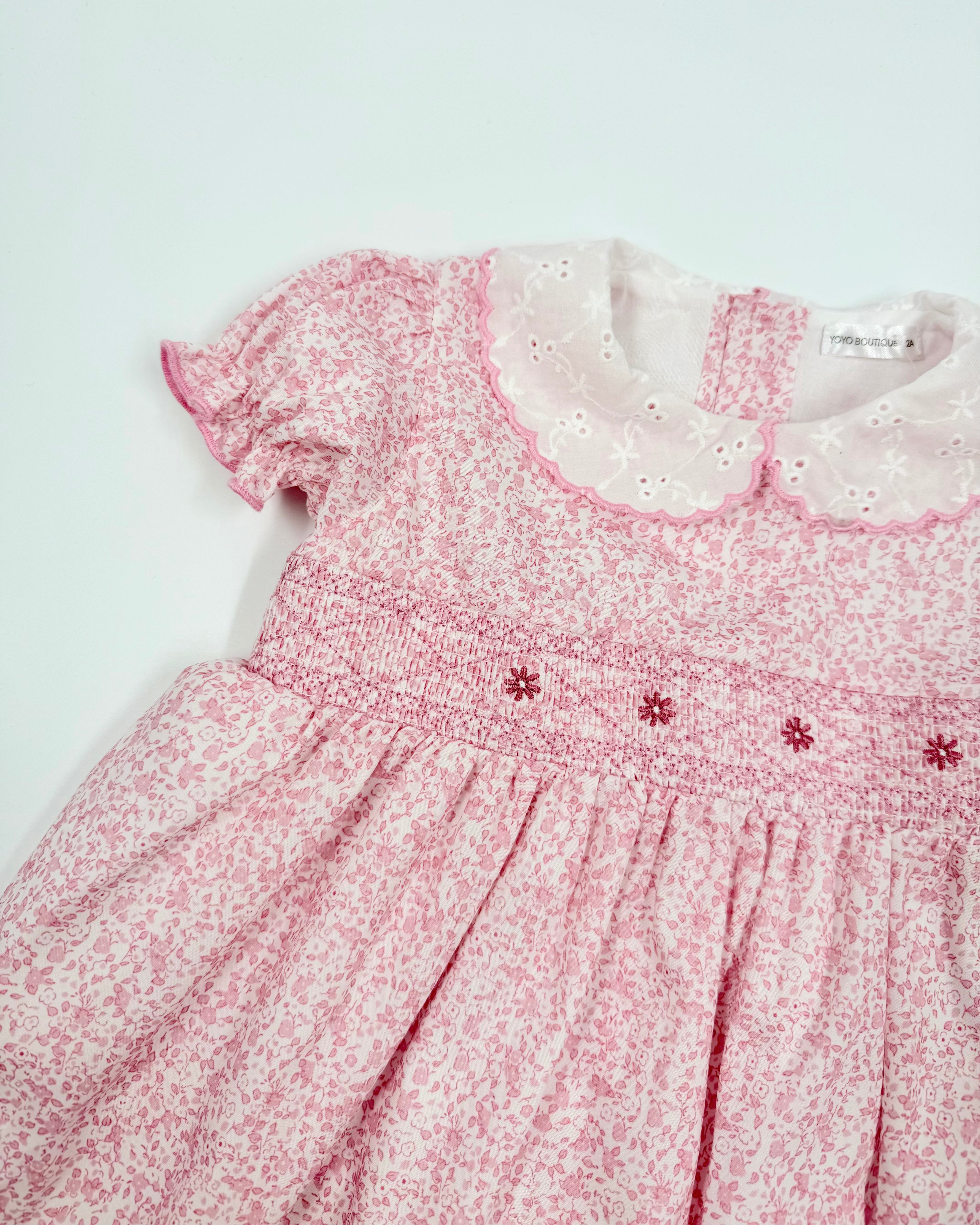 Pink Lily Smock Dress 2 / Pink Pink Lily Smock Dress 2 / Pink